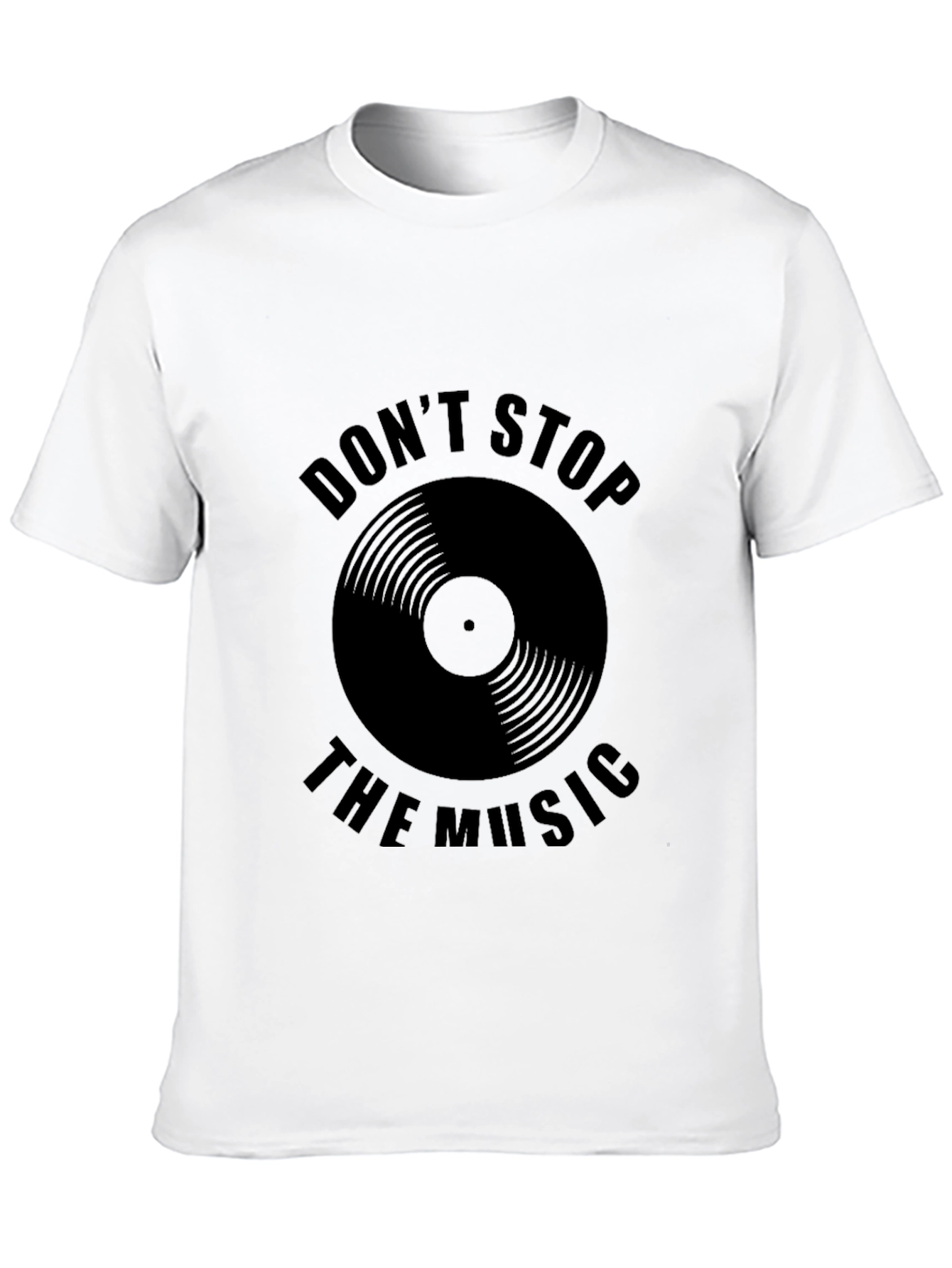 Black Don't Stop the Music Graphic T-Shirt view 10