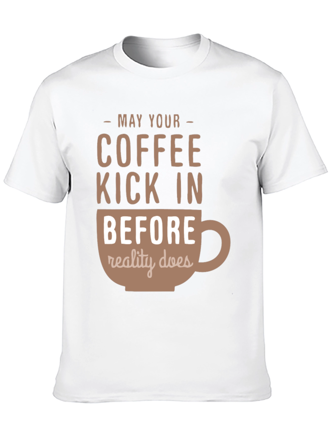 Black Coffee Kick In T-Shirt - Funny Caffeine Tee view 10
