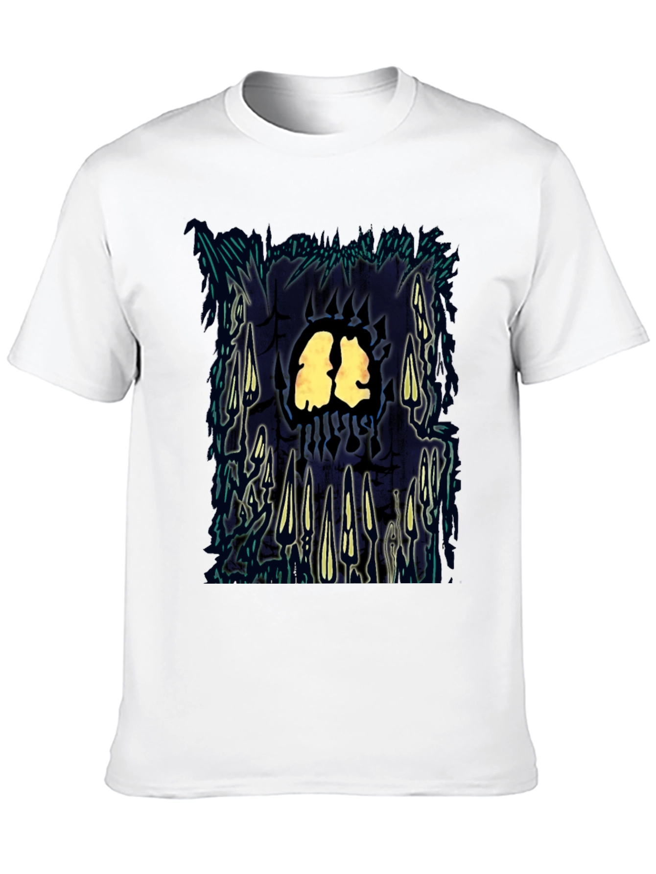 Black Abstract Graphic Print T-Shirt view 10