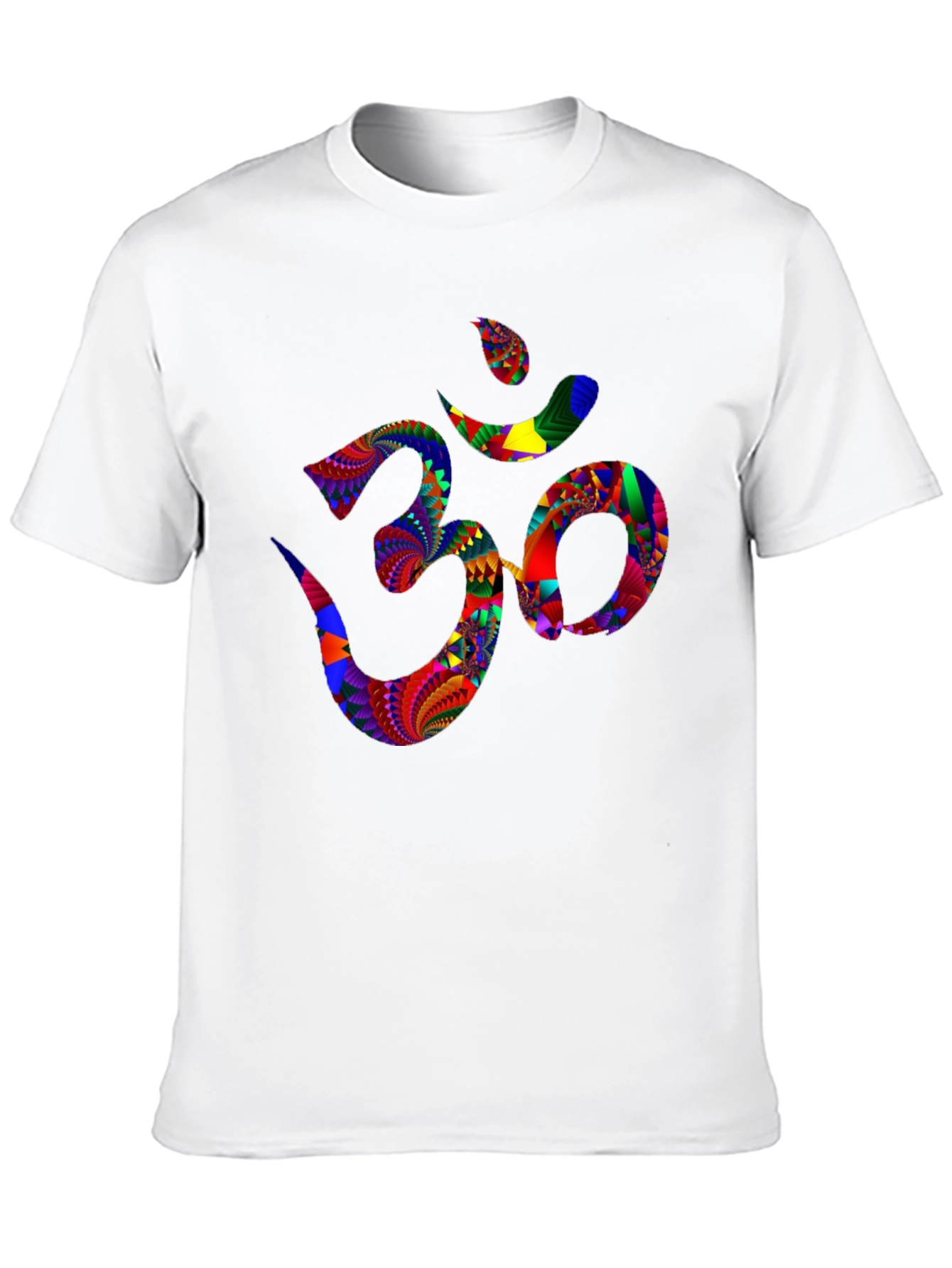 Black Om Symbol T-Shirt - Colorful Spiritual Design view 10
