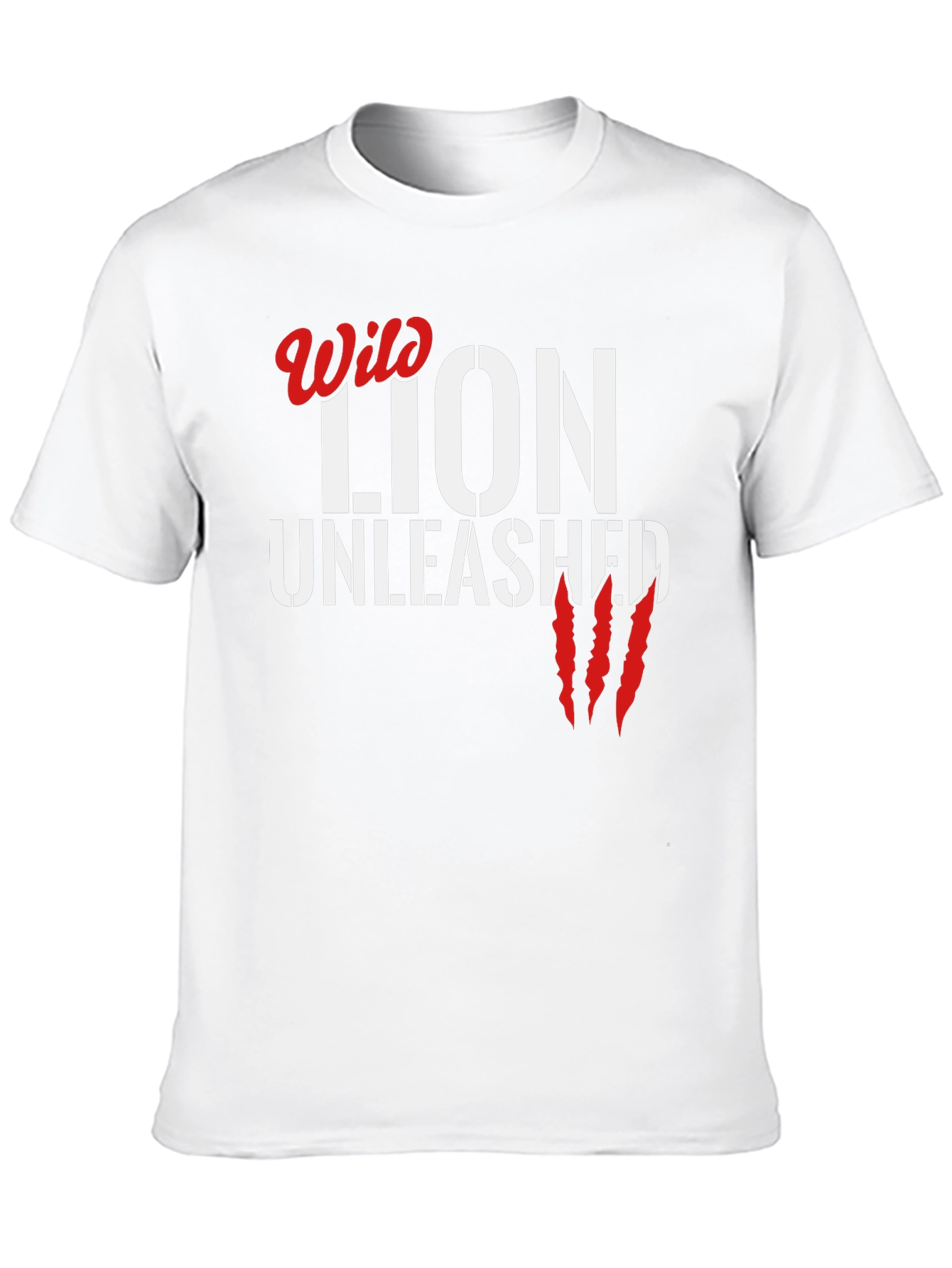 Wild Lion Unleashed Black Graphic T-Shirt - 10