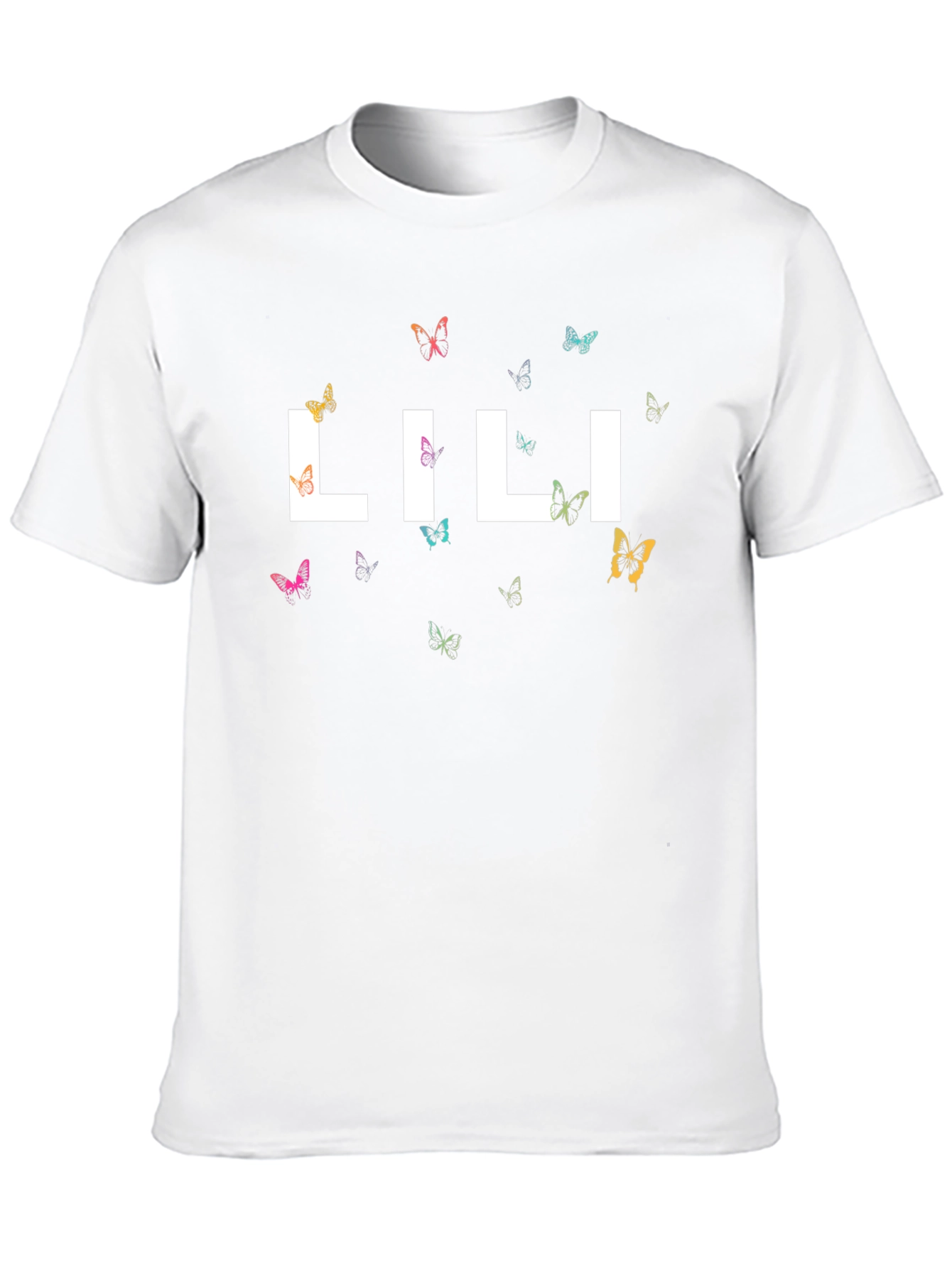 Black Lili Butterfly Graphic T-Shirt view 10