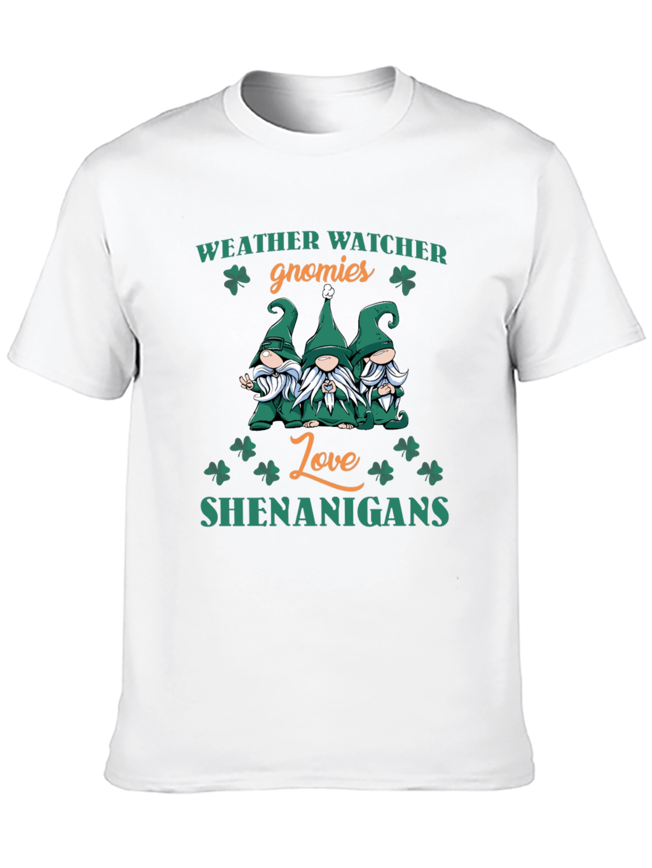 Weather Watcher Gnomies St. Patrick's Day T-Shirt - 10