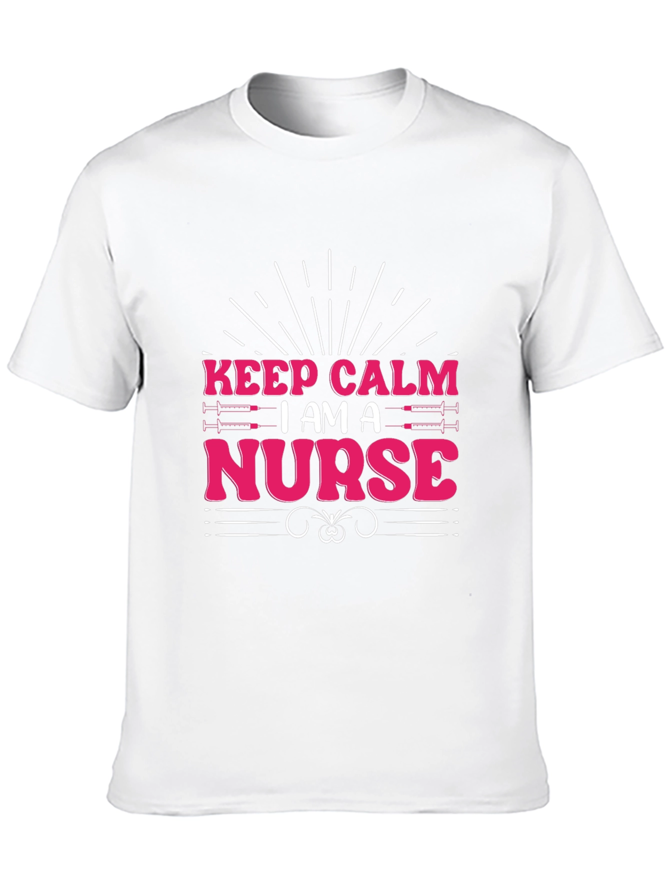 Black Keep Calm I am a Nurse T-Shirt view 10