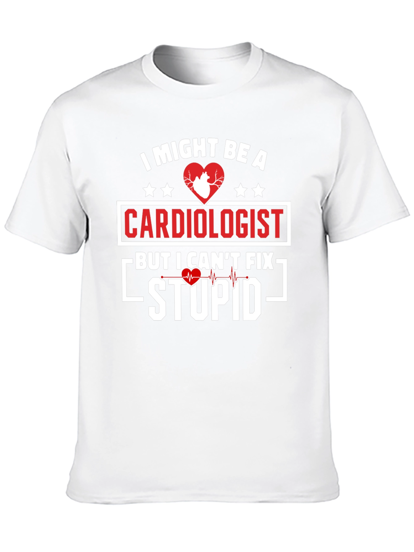 Black Cardiologist Humor Graphic T-Shirt view 10
