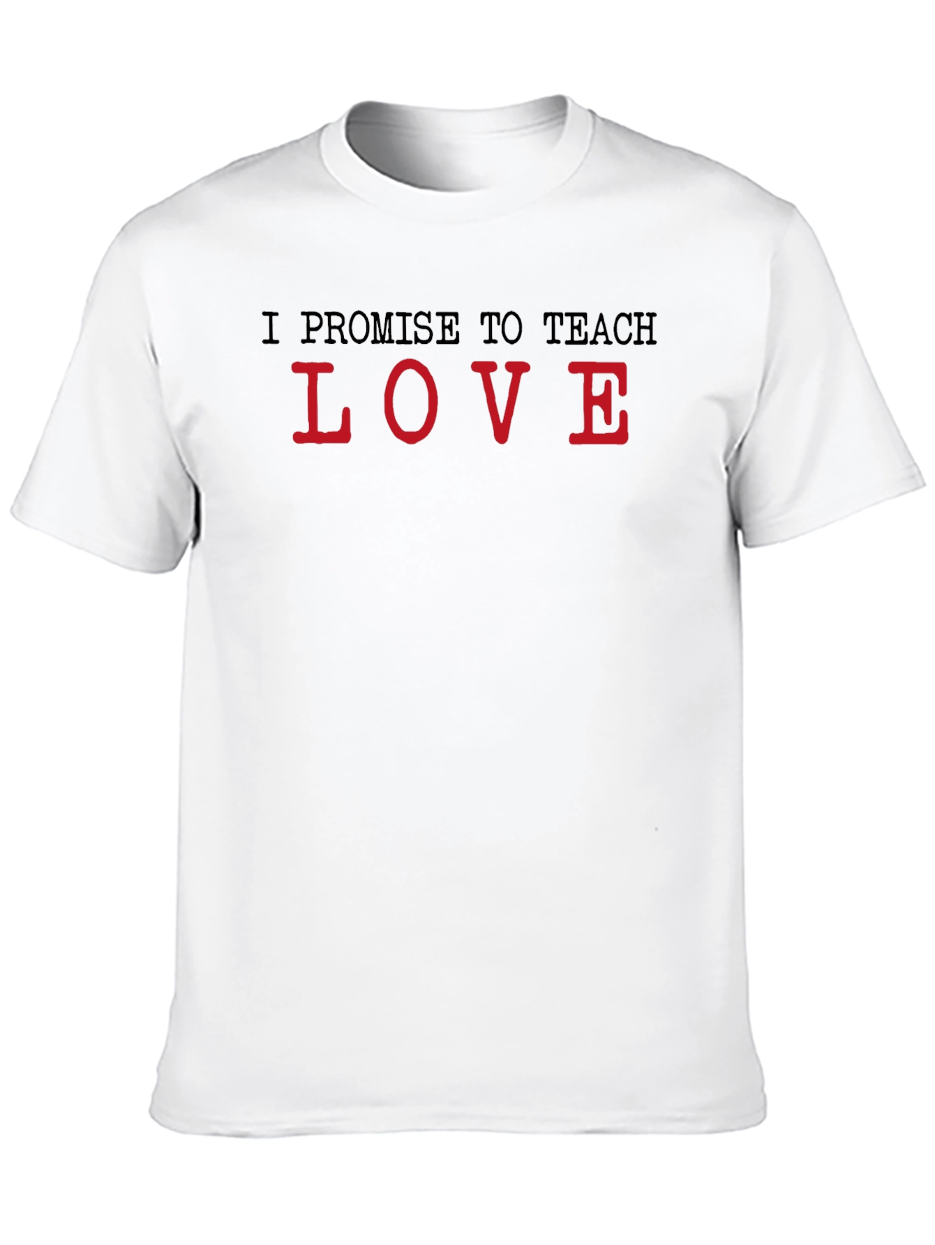 Black I Promise to Teach Love Black T-Shirt view 10