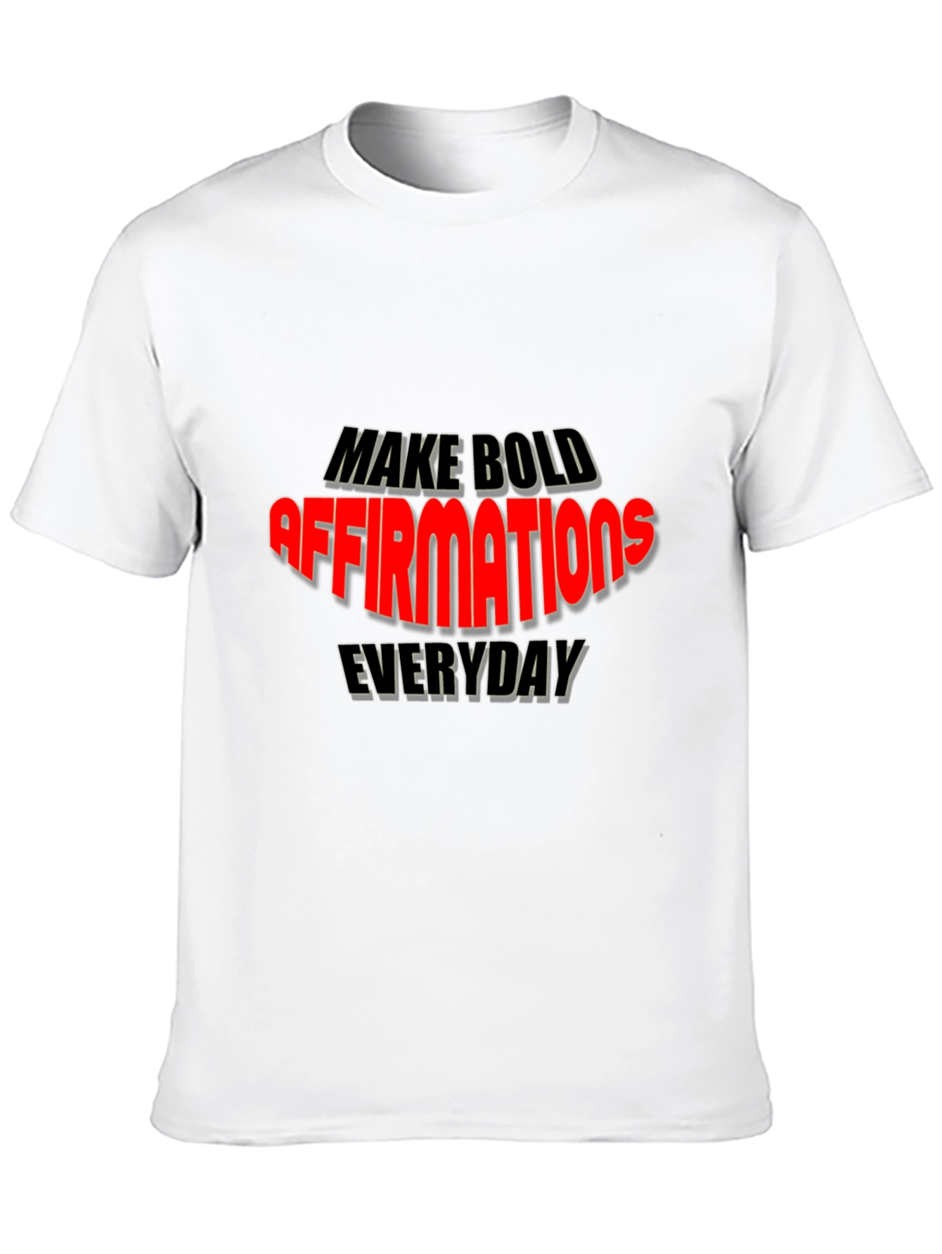 Black Motivational Graphic T-Shirt - Bold Affirmations view 10
