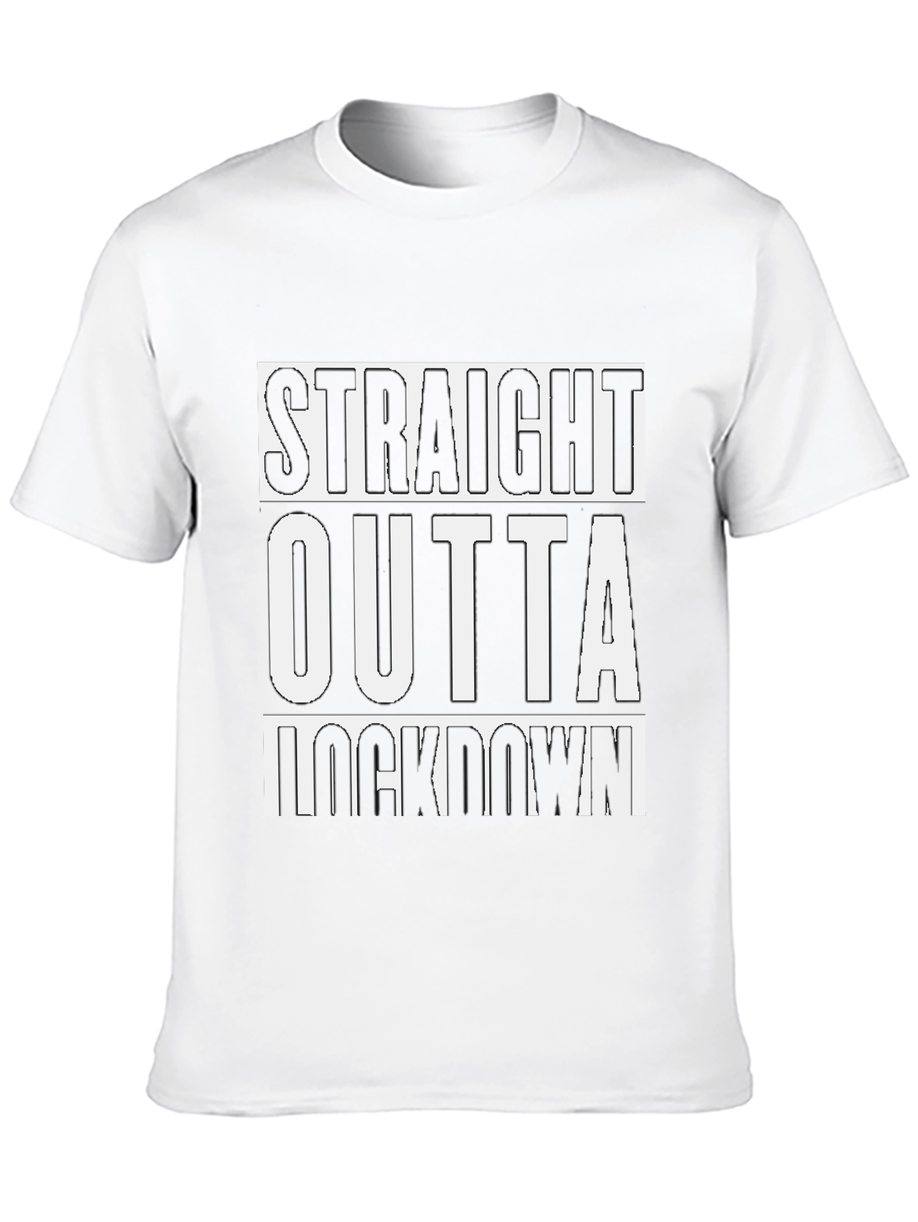 Black Straight Outta Lockdown T-Shirt view 10