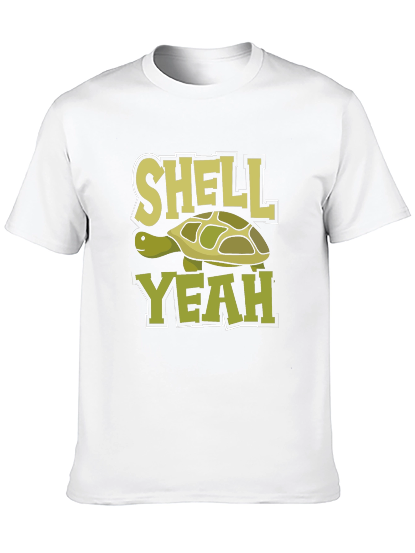 Black Shell Yeah! Funny Turtle Graphic Novelty T-Shirt view 10