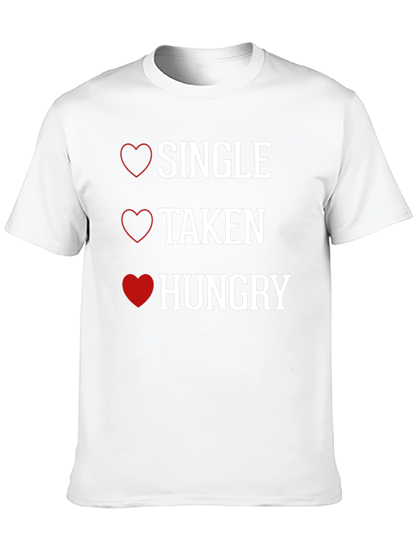 Black Single Taken Hungry T-Shirt view 10