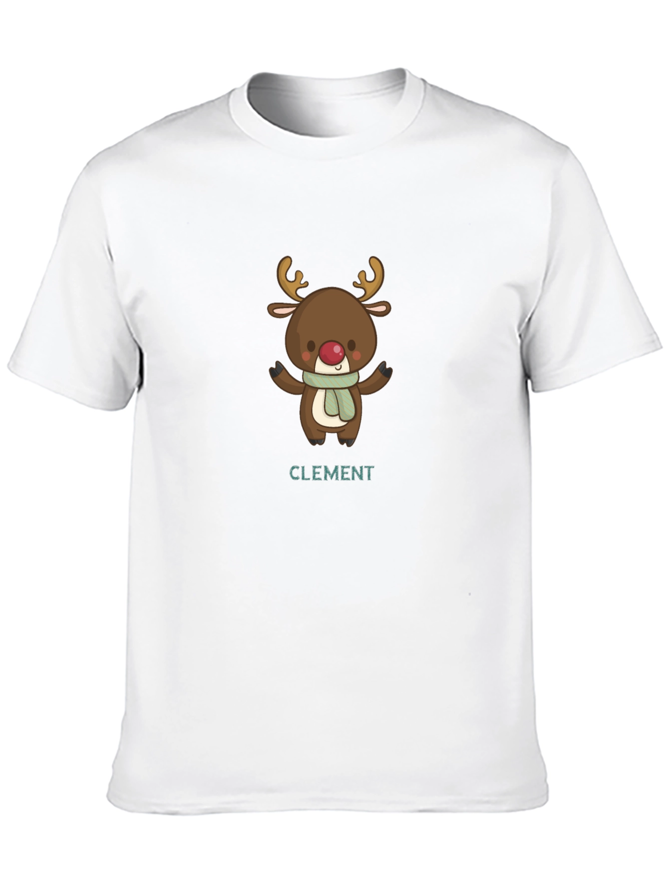 Black Clement Reindeer Holiday T-Shirt view 10