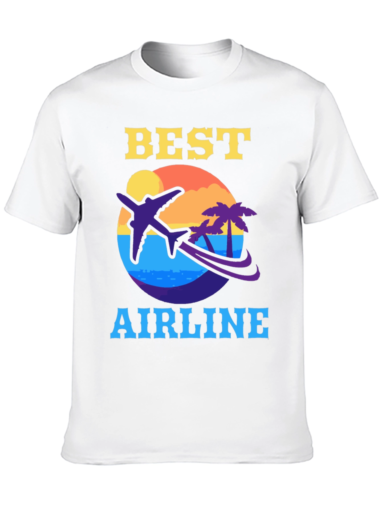 Black Best Airline Graphic T-Shirt - Travel Vacation Tee view 10