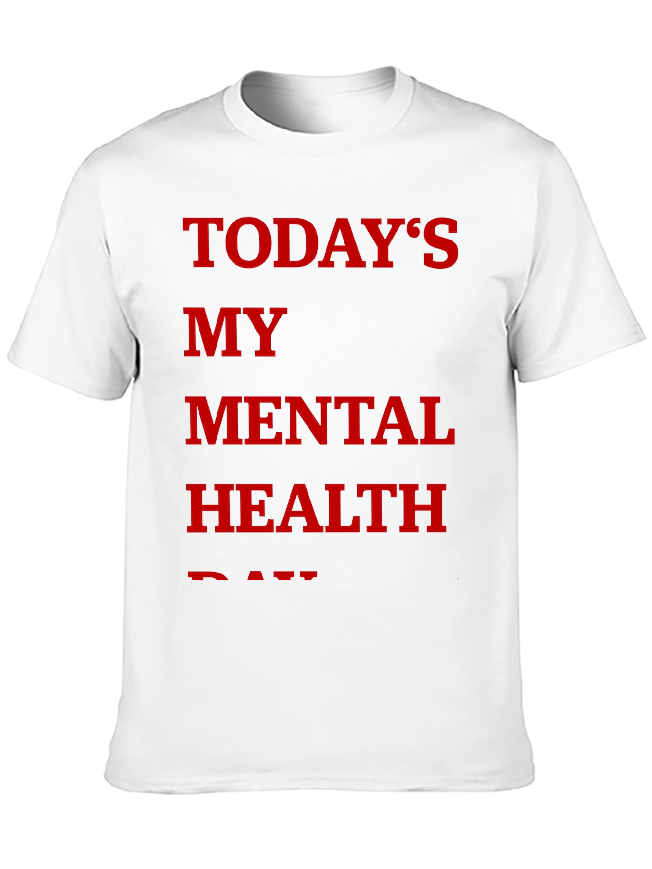 Black Today's My Mental Health Day Graphic Tee view 10