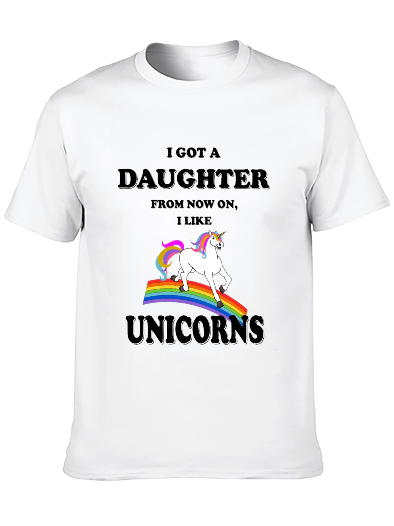 Black I Got a Daughter Unicorn T-Shirt view 10