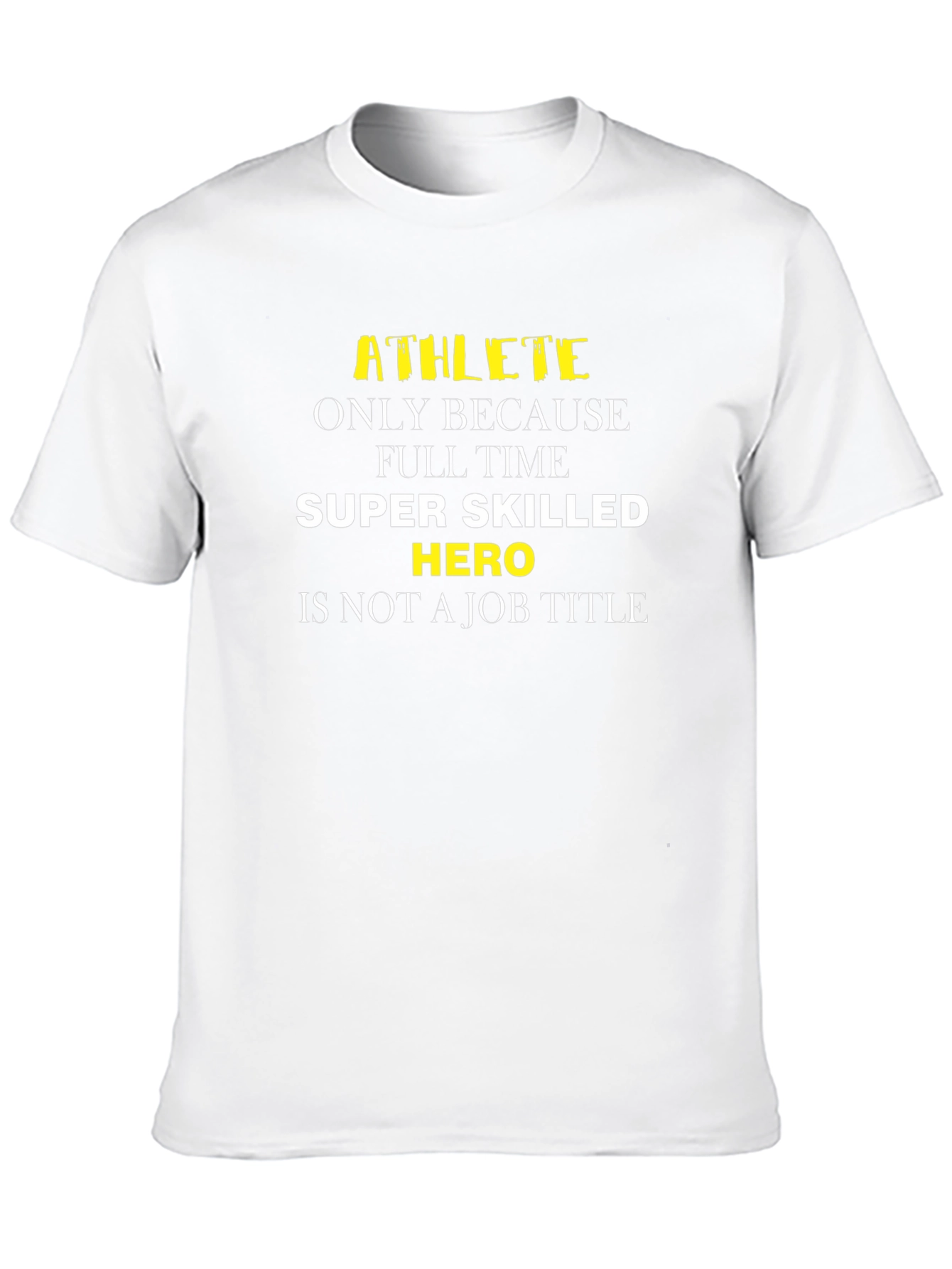 Black Athlete Hero Job Title Funny Graphic Tee view 10