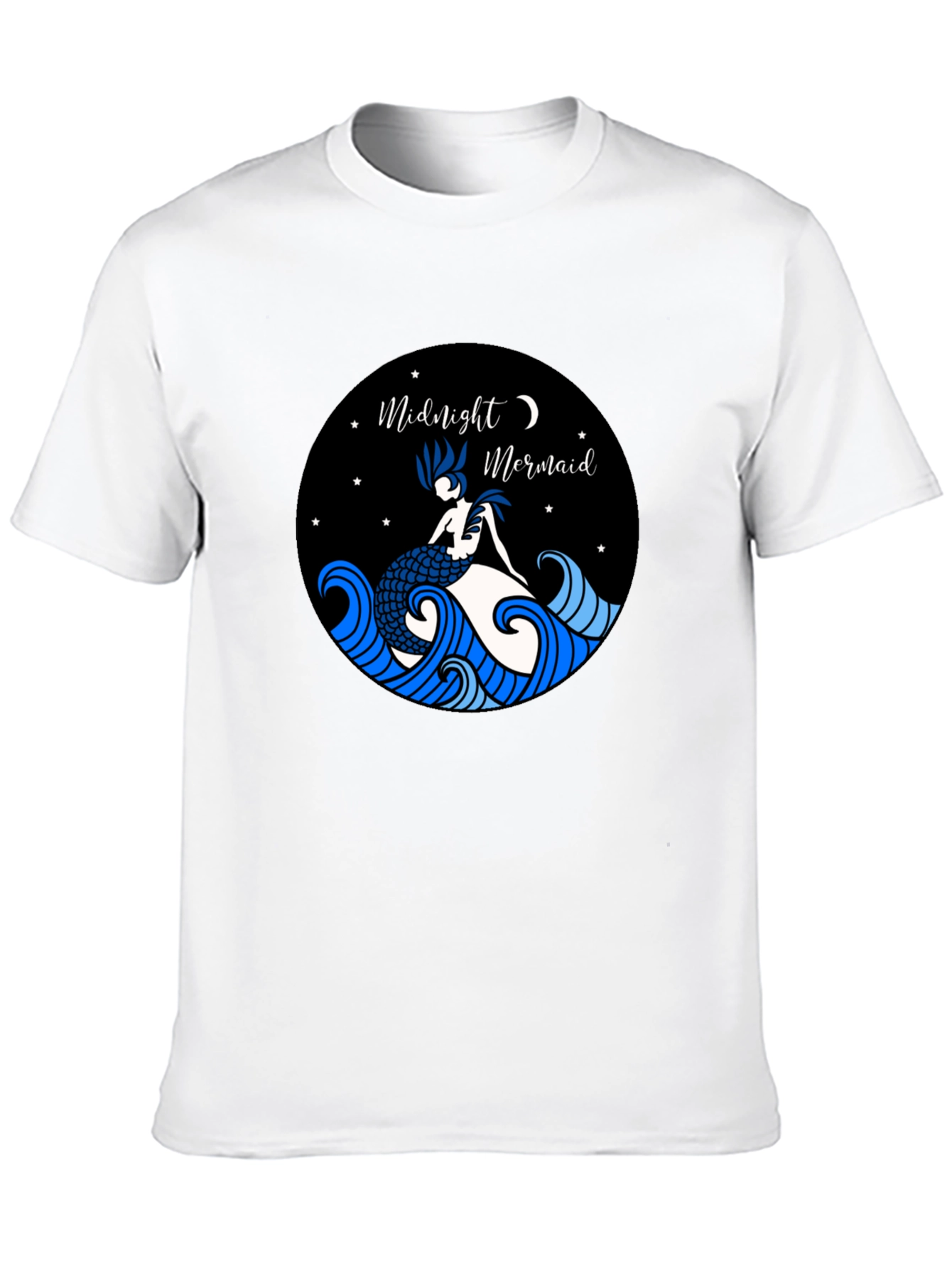 Black Midnight Mermaid Graphic Tee view 10