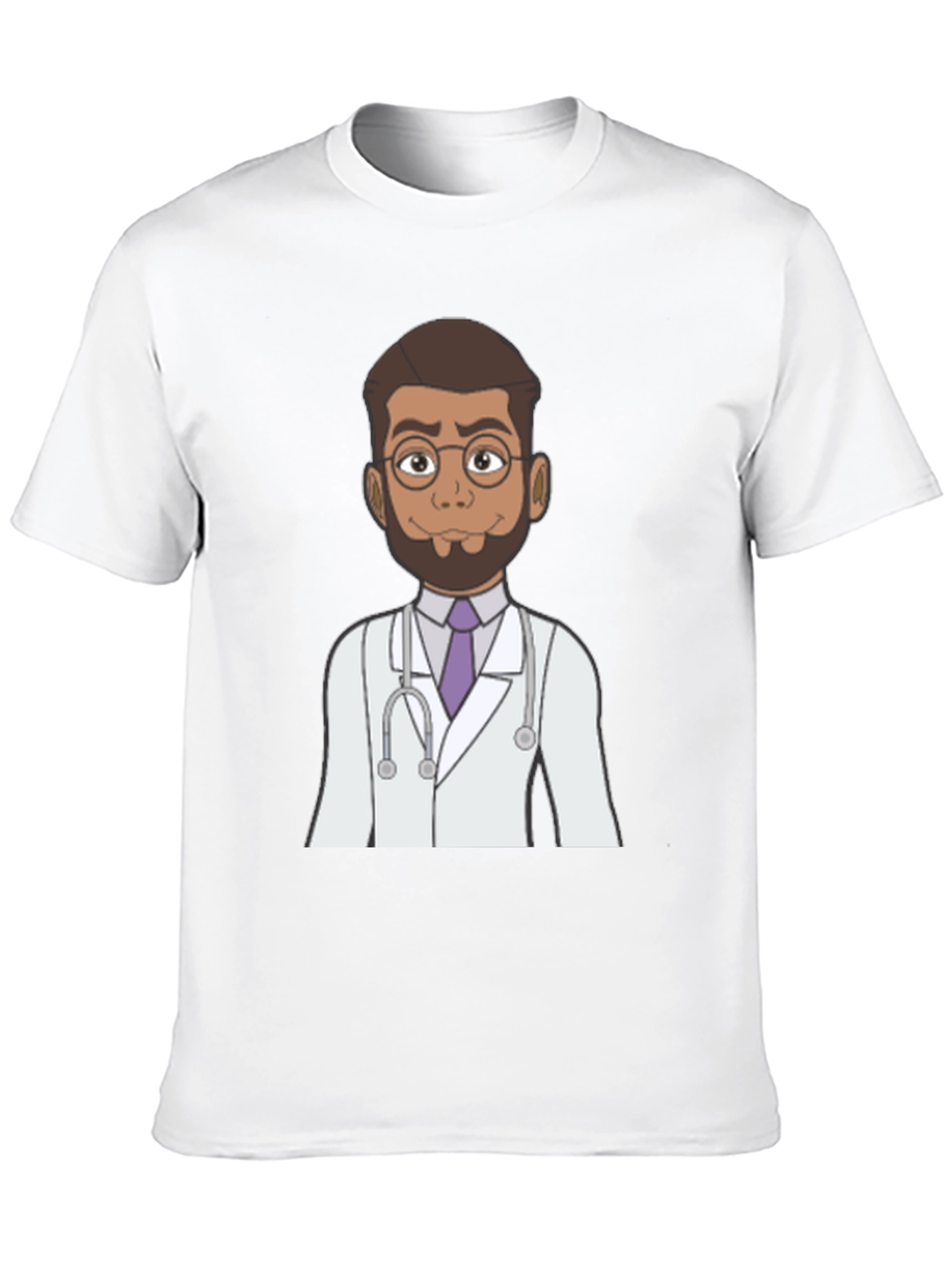 Black Doctor Cartoon Graphic T-Shirt view 10