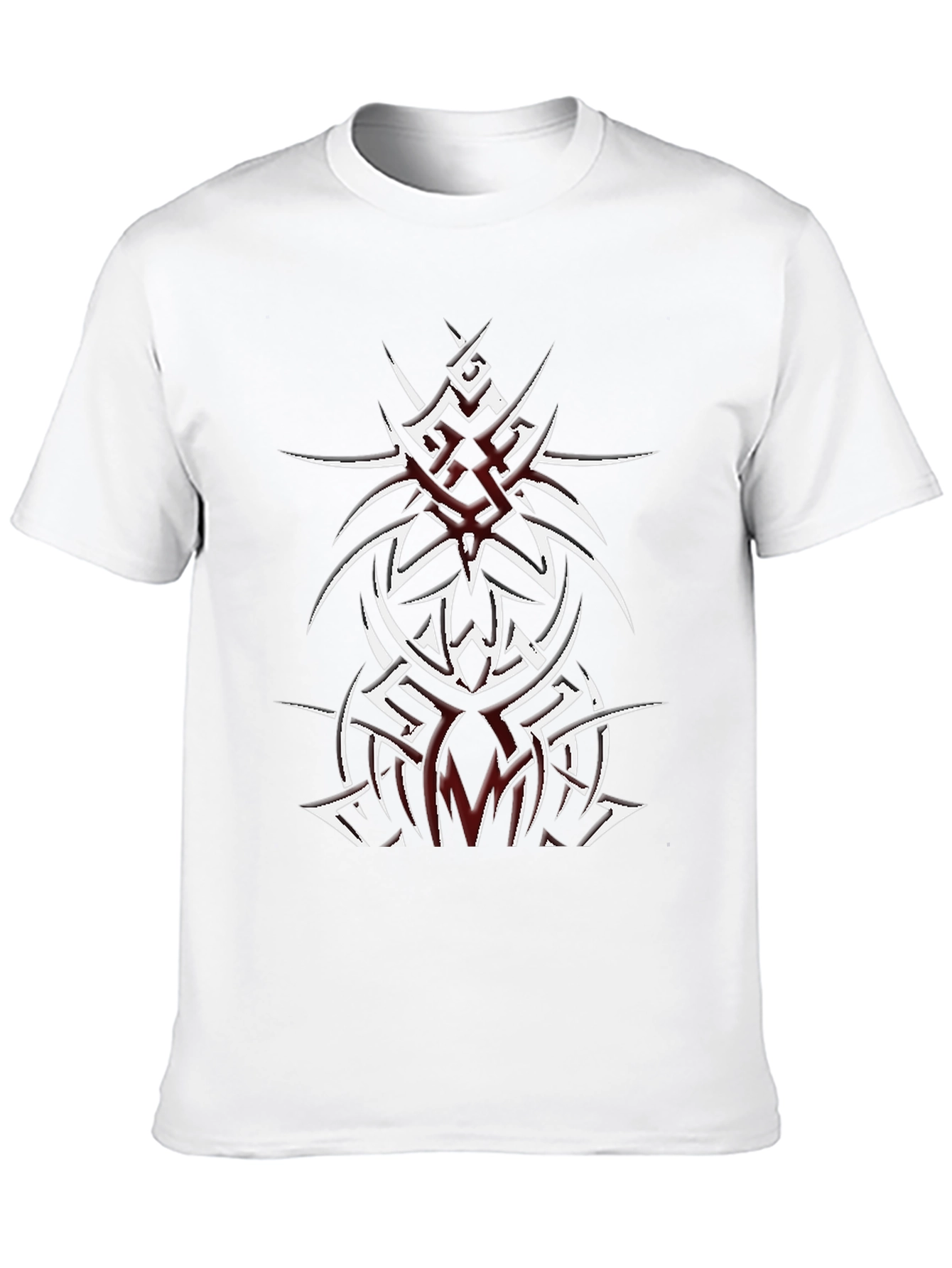 Black Tribal Tattoo Graphic Black T-Shirt view 10