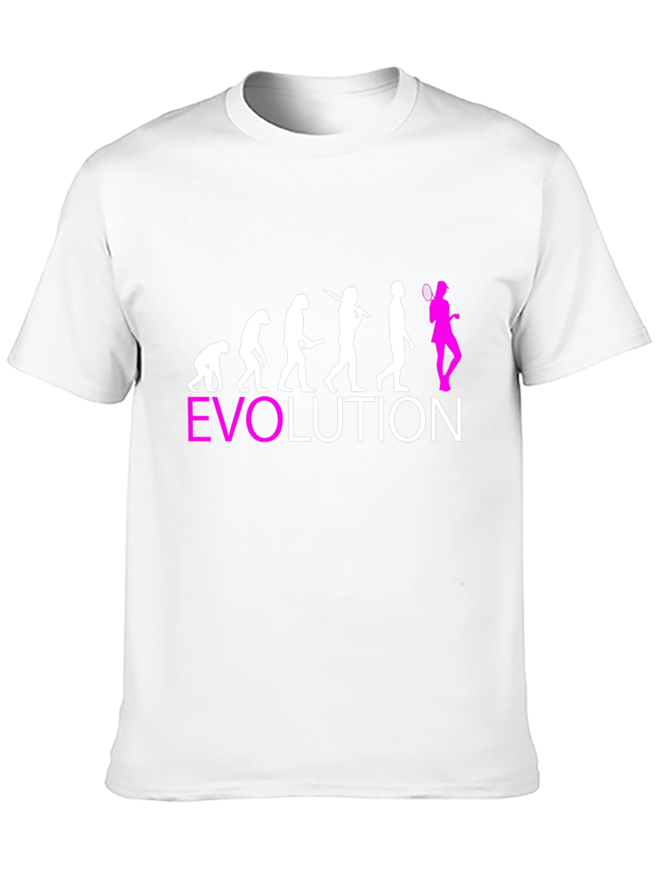 Black Evolution of Badminton T-Shirt - Funny Sport Tee view 10