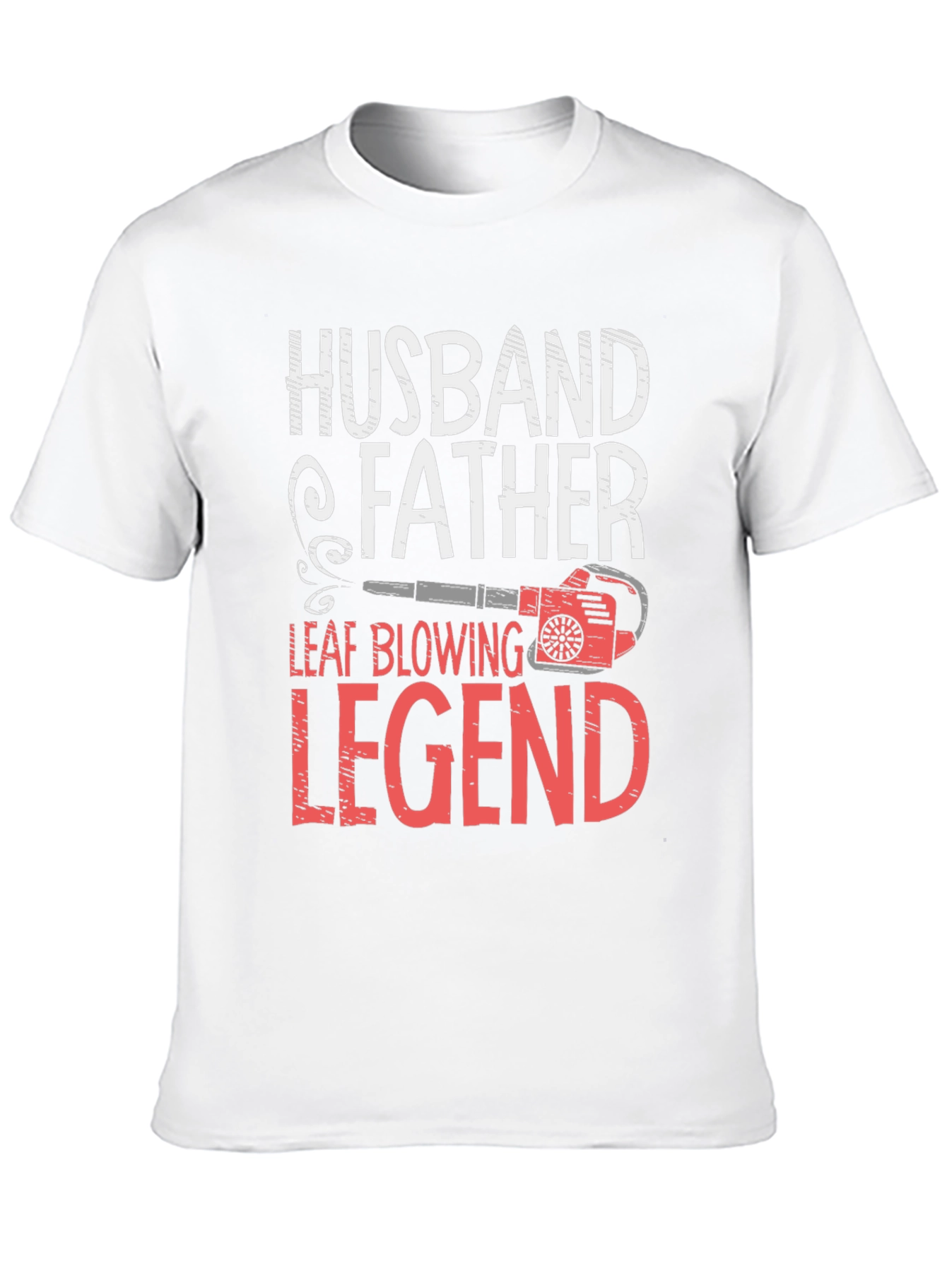 Black Husband Father Leaf Blowing Legend T-Shirt view 10