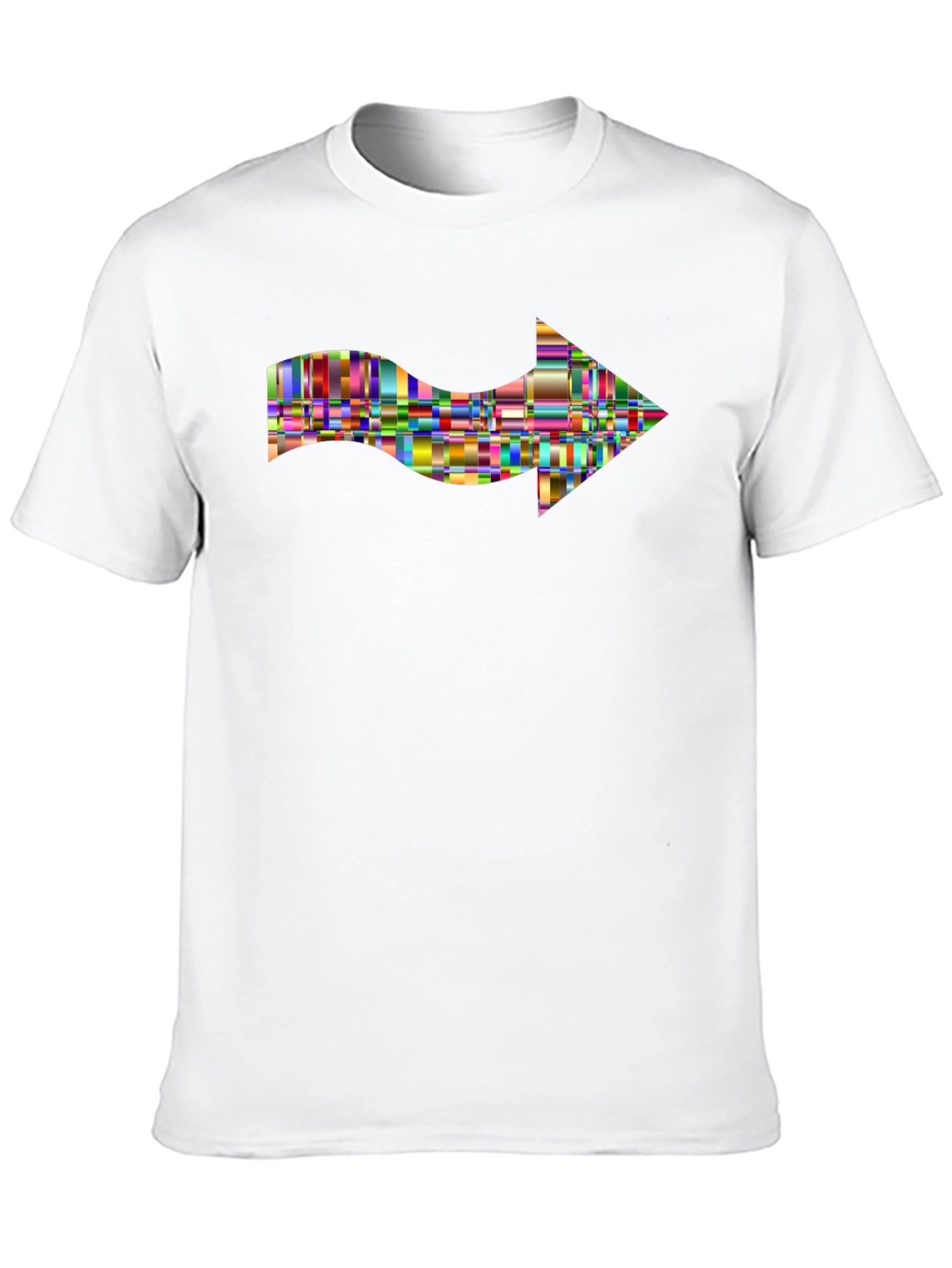 Black Abstract Arrow T-Shirt - Modern Graphic Tee view 10