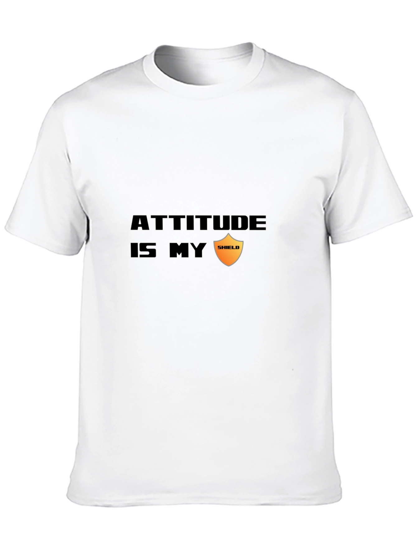 Black Attitude is My Shield Graphic Tee - Black view 10