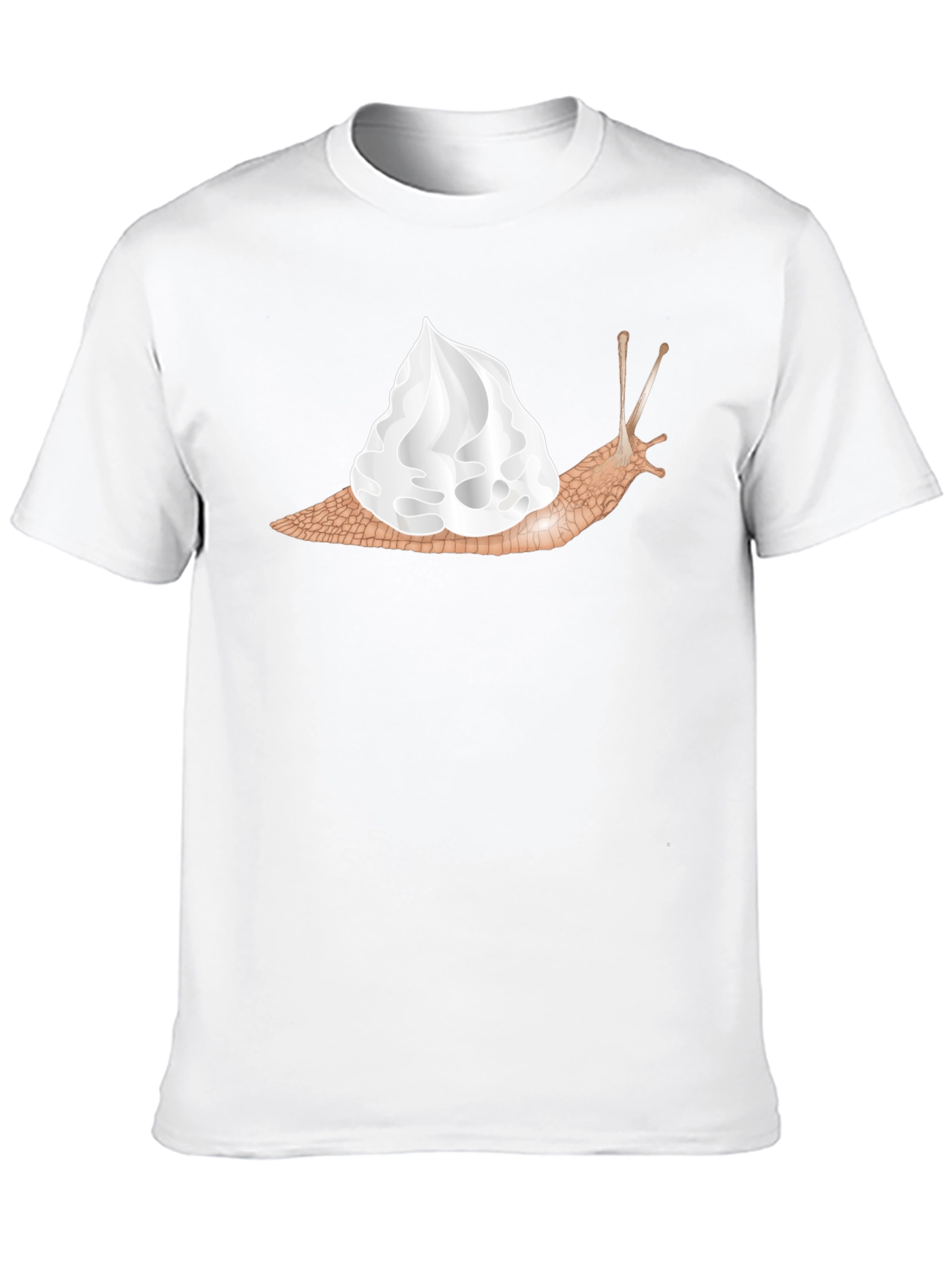 Black Snail Whipped Cream Graphic Tee - Unique Fashion view 10