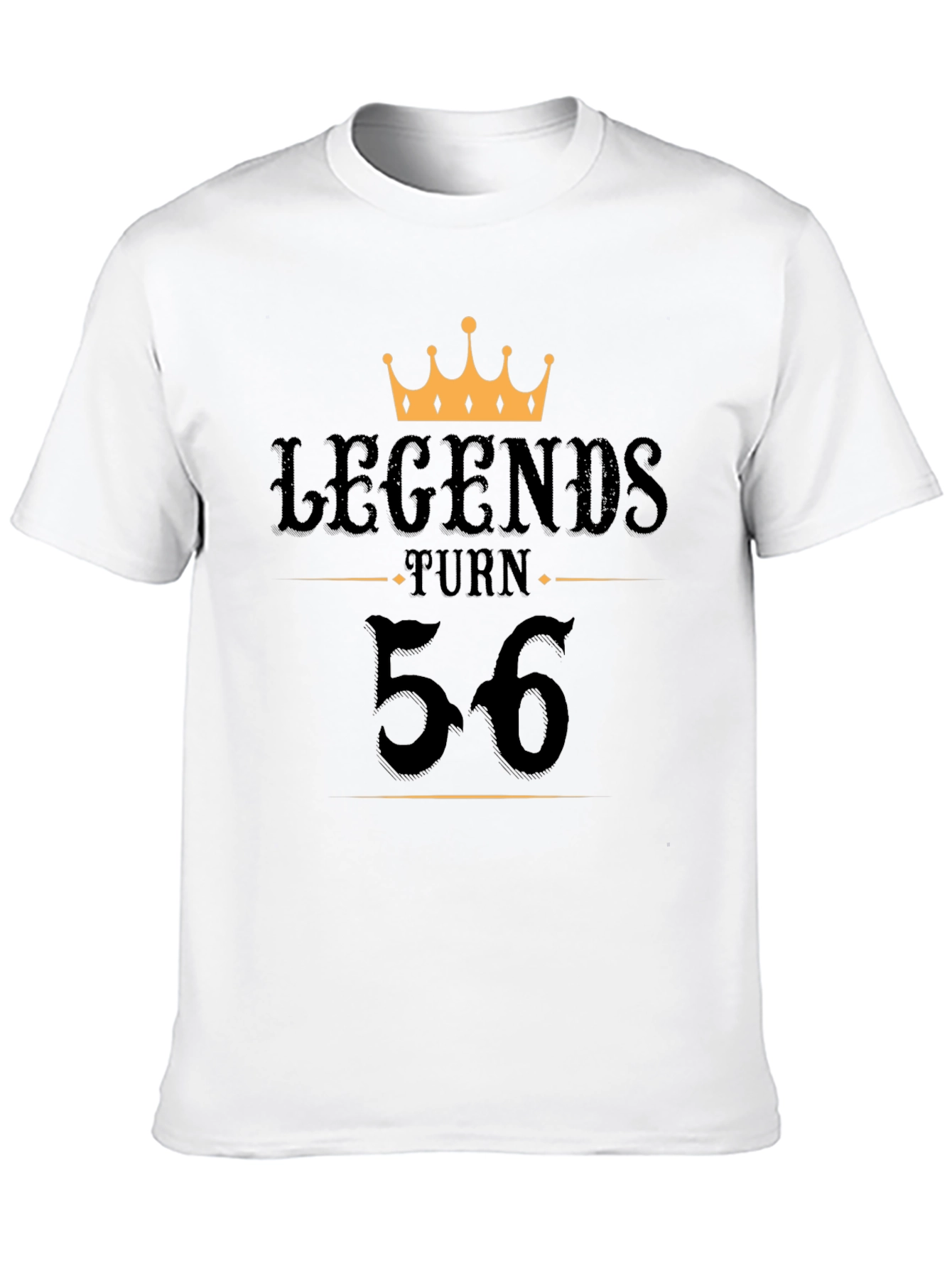 Black Legends Turn 56 Black T-Shirt view 10