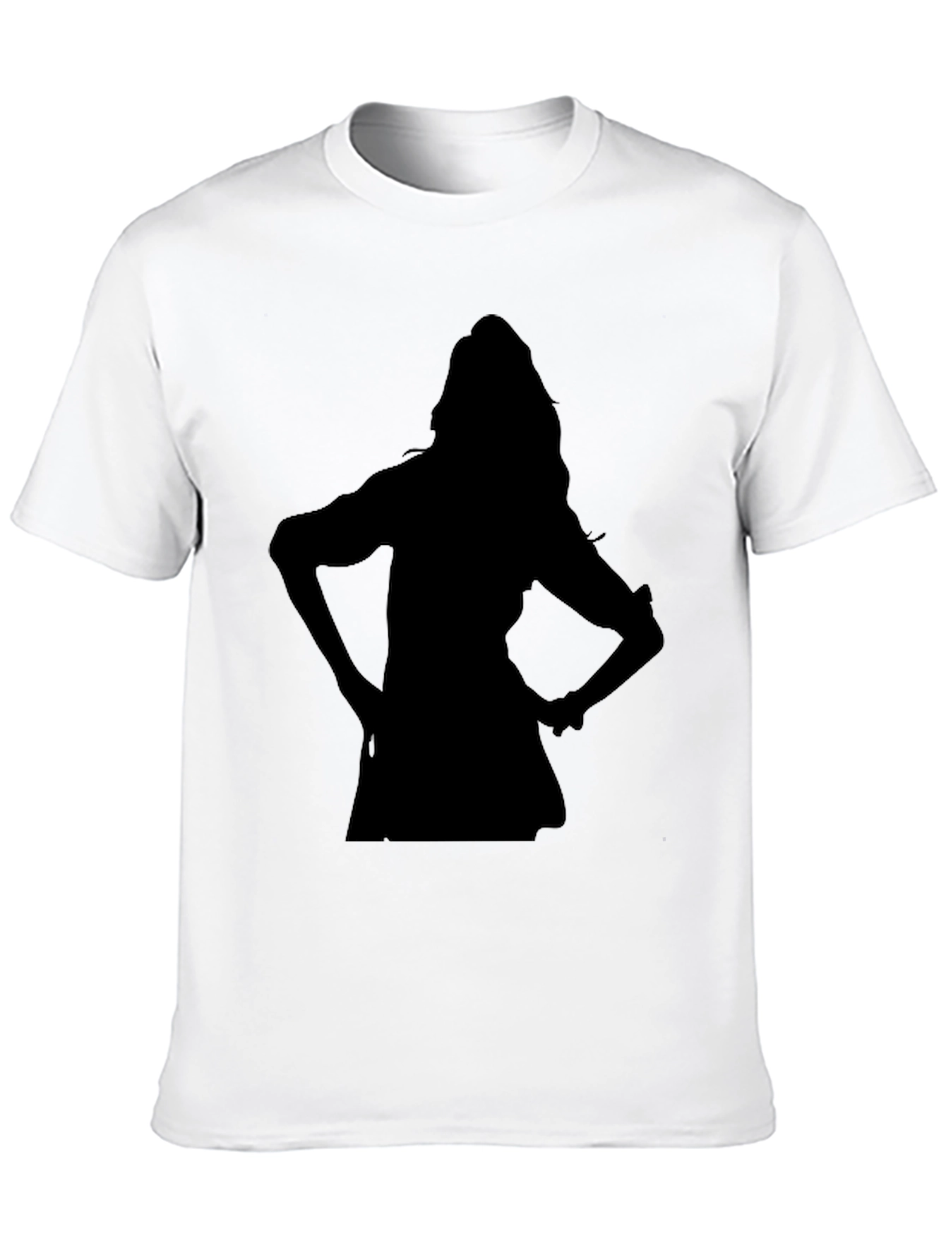 Black Silhouette Graphic Black T-Shirt view 10