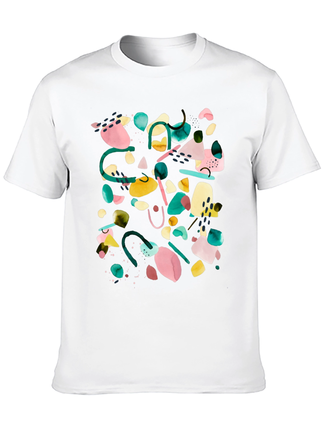 Black Abstract Art Black T-Shirt view 10