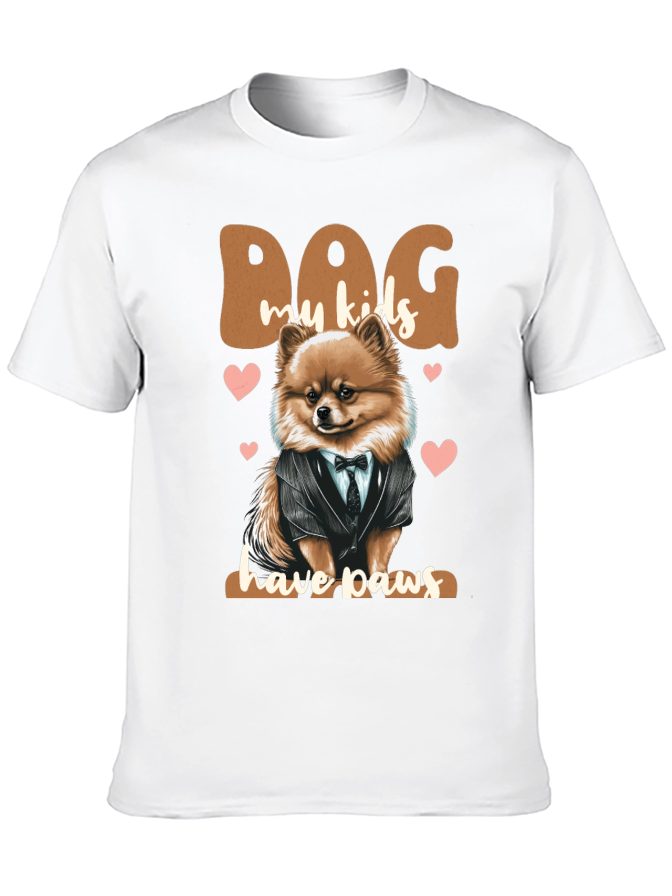 Black Dog My Kids Have Paws T-Shirt view 10