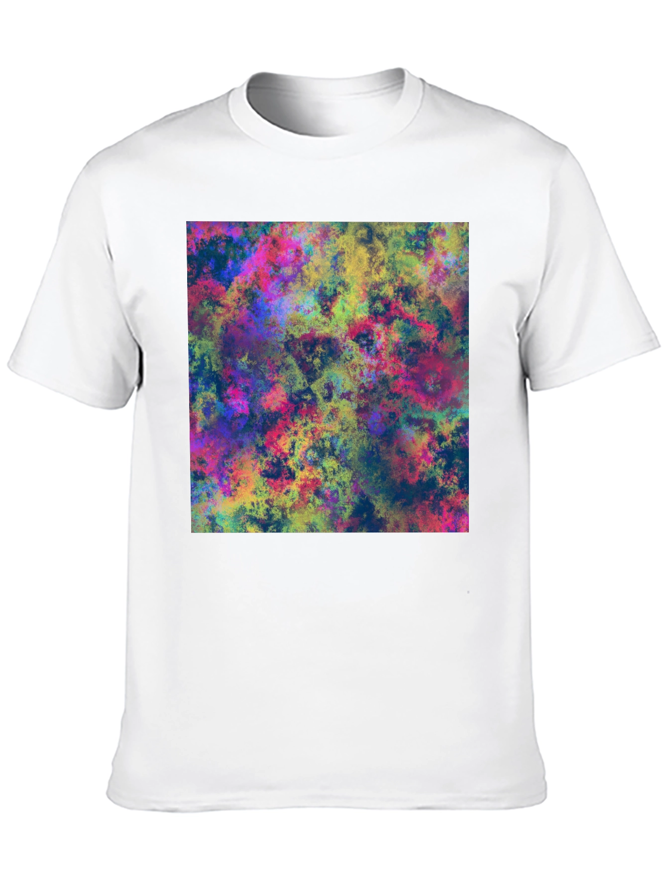 Black Abstract Art Print Black T-Shirt view 10