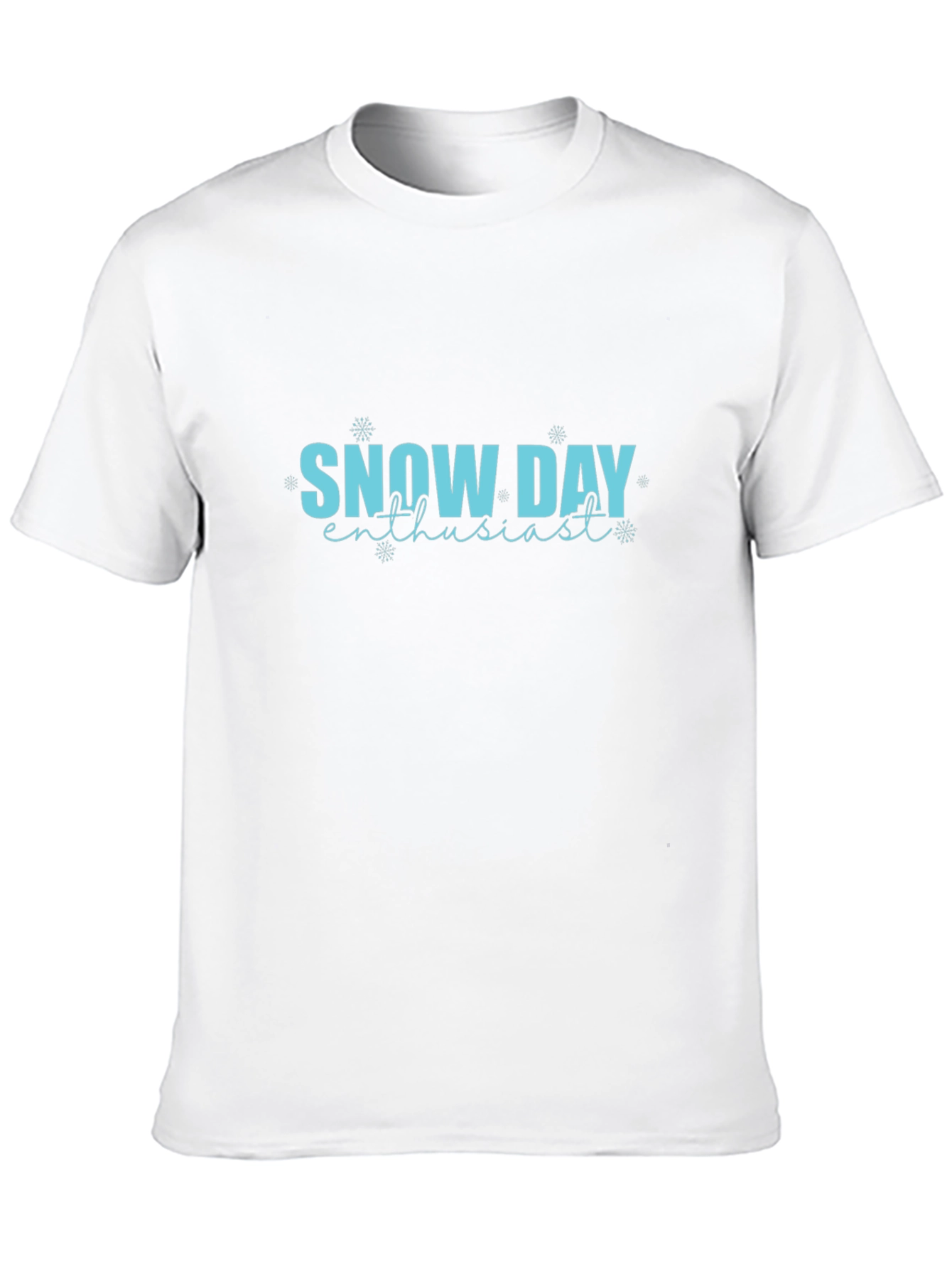 Black Snow Day Enthusiast Black Graphic Tee view 10