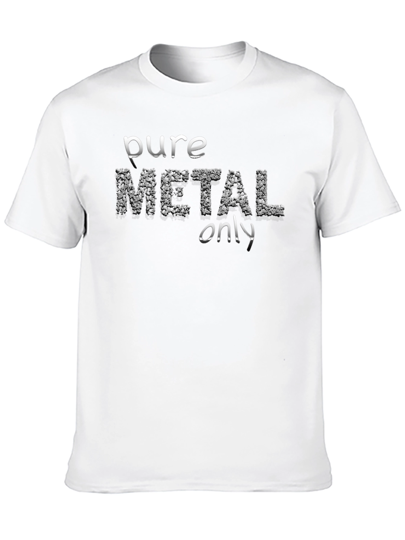 Black Pure Metal Only Black T-Shirt view 10