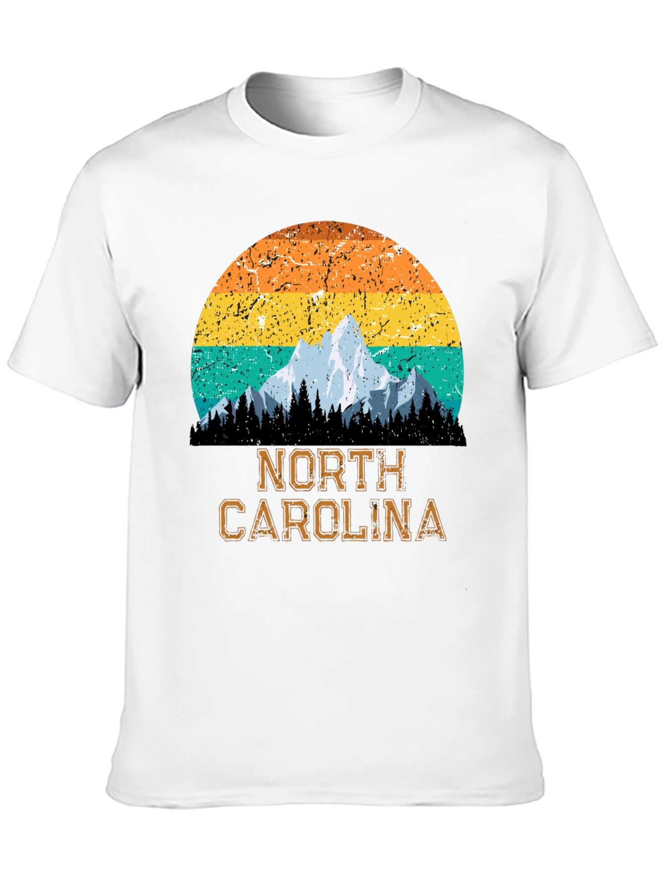 Black North Carolina Mountain Graphic T-Shirt view 10