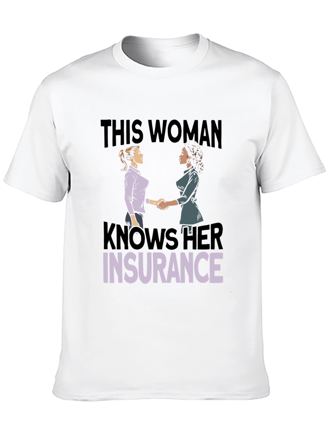 Black Knows Her Insurance T-Shirt view 10