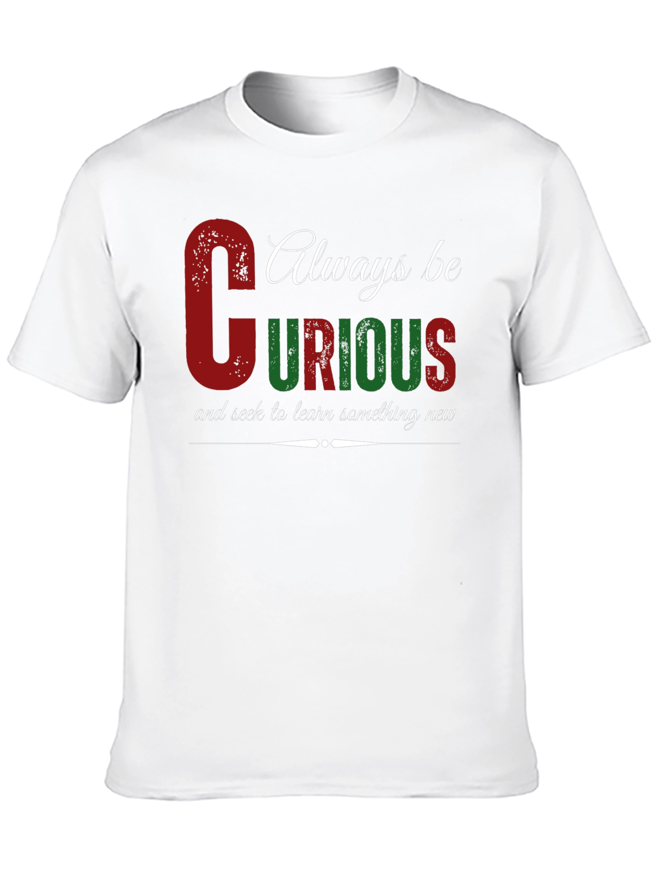 Black Always Be Curious Graphic Tee view 10
