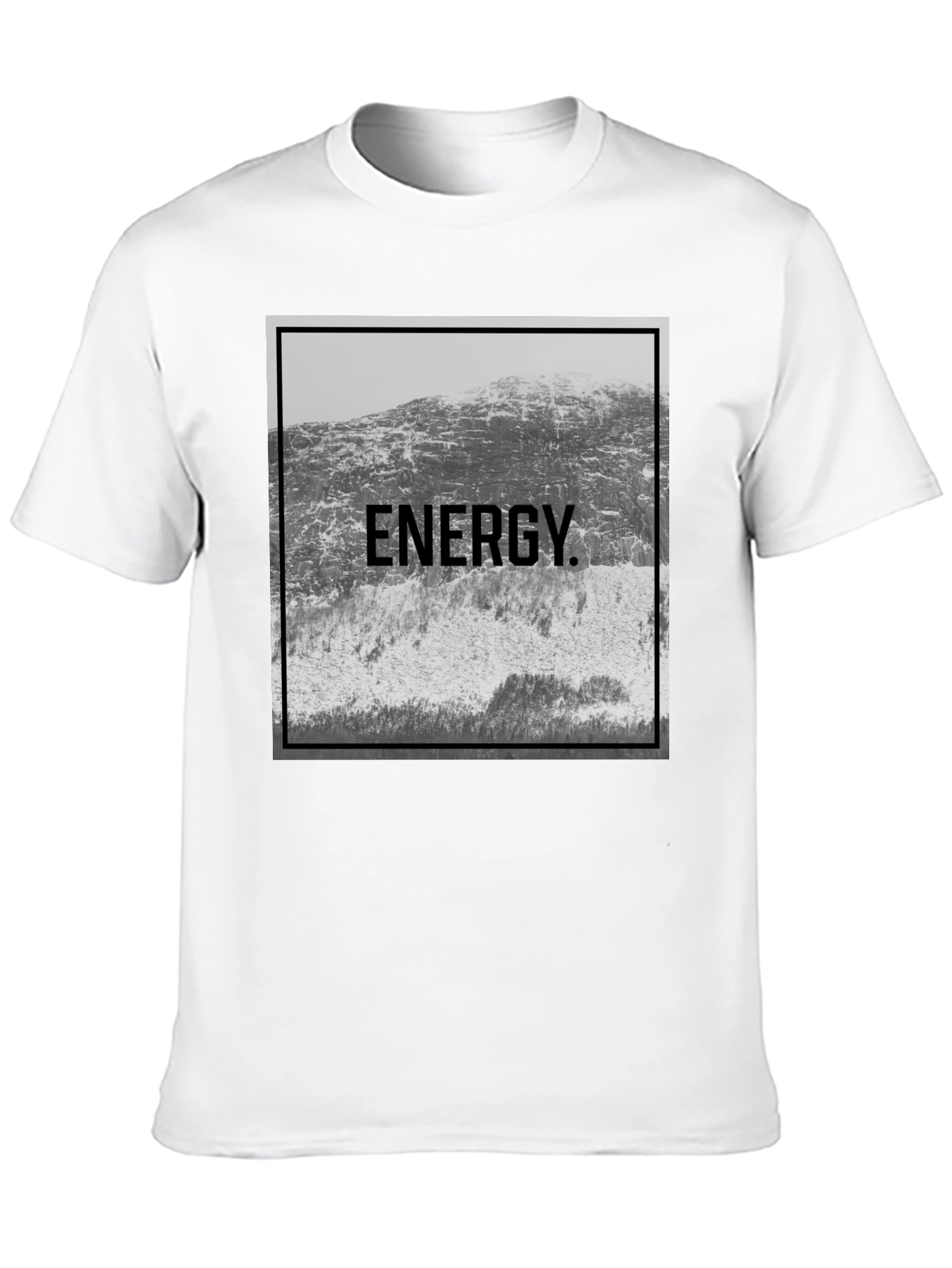Black Energy Mountain Graphic Tee - Black view 10