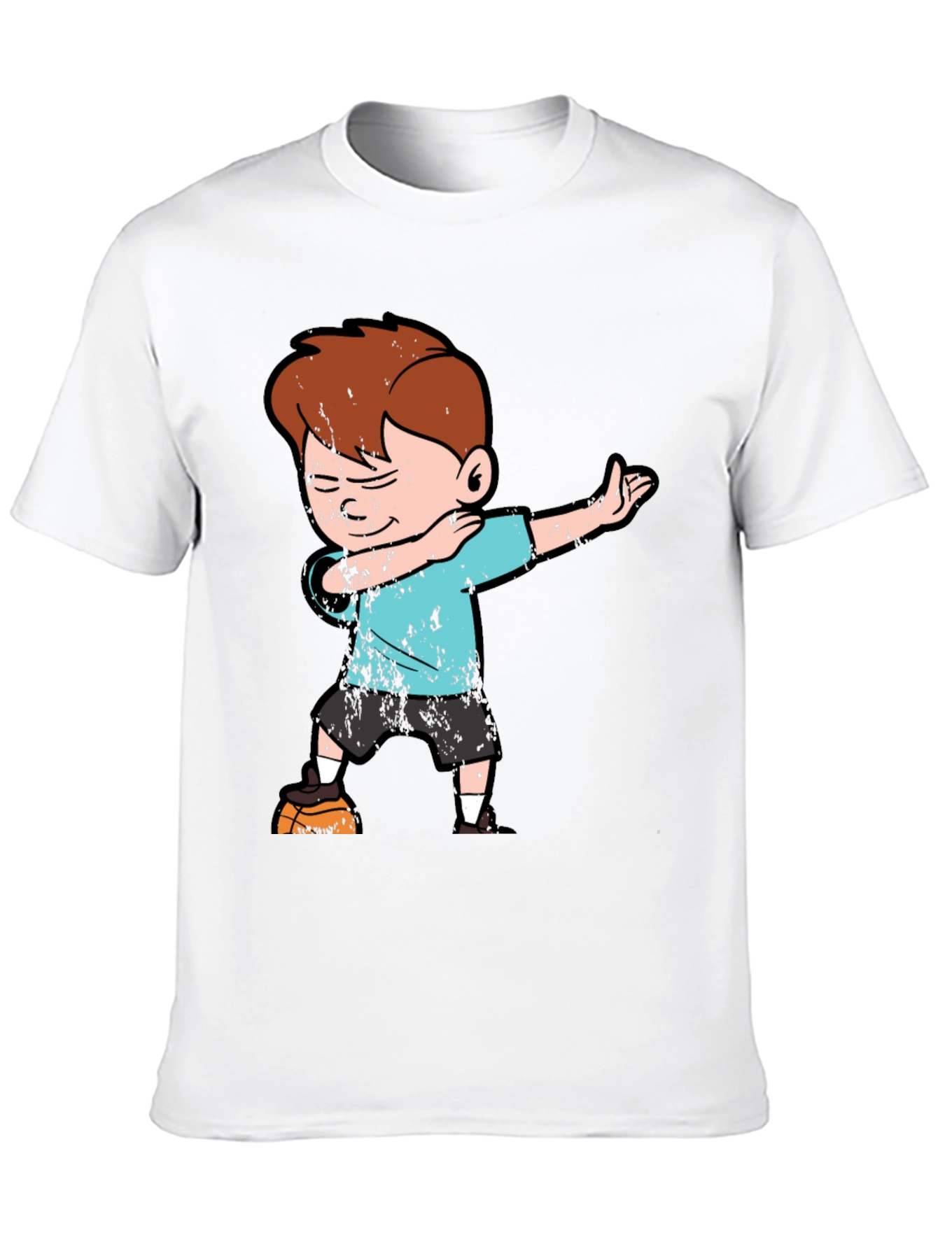 Black Boy Dabbing on Black T-Shirt view 10