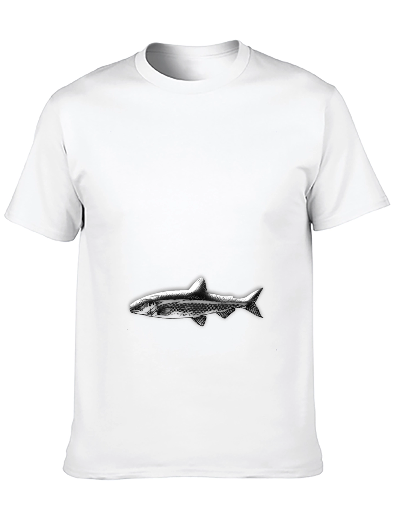 Black Black Shark Graphic Tee - Men's Casual Style view 10