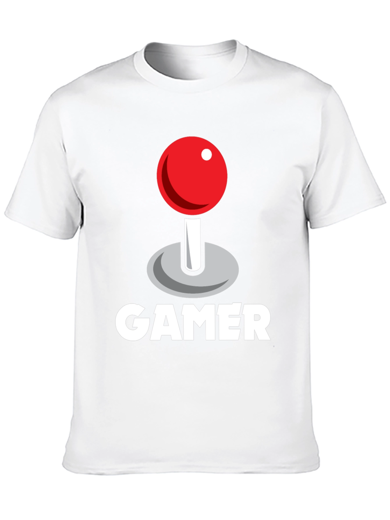 Black Gamer Joystick Graphic Tee - Black Cotton T-Shirt view 10