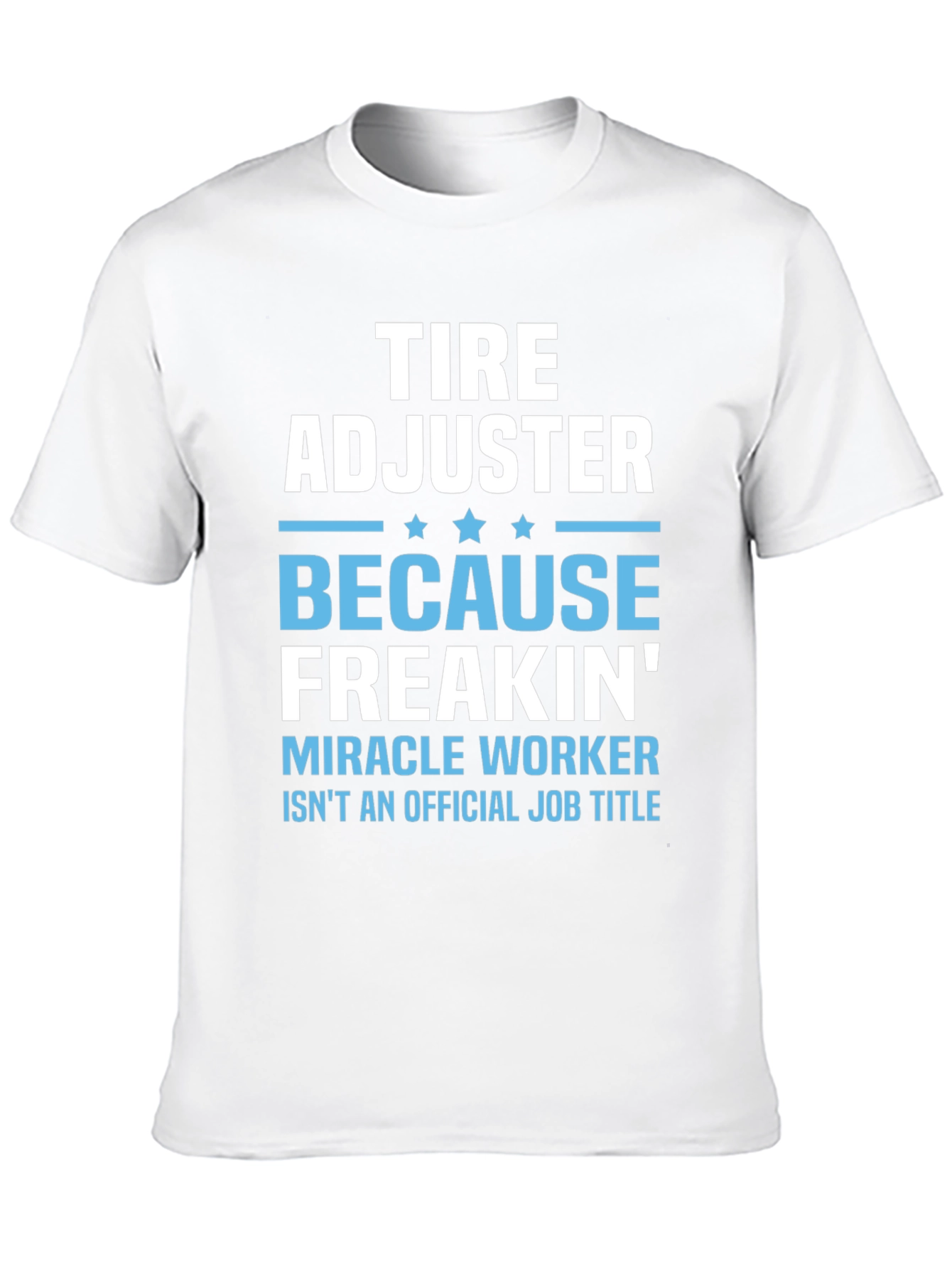 Black Tire Adjuster Funny Job Title T-Shirt view 10