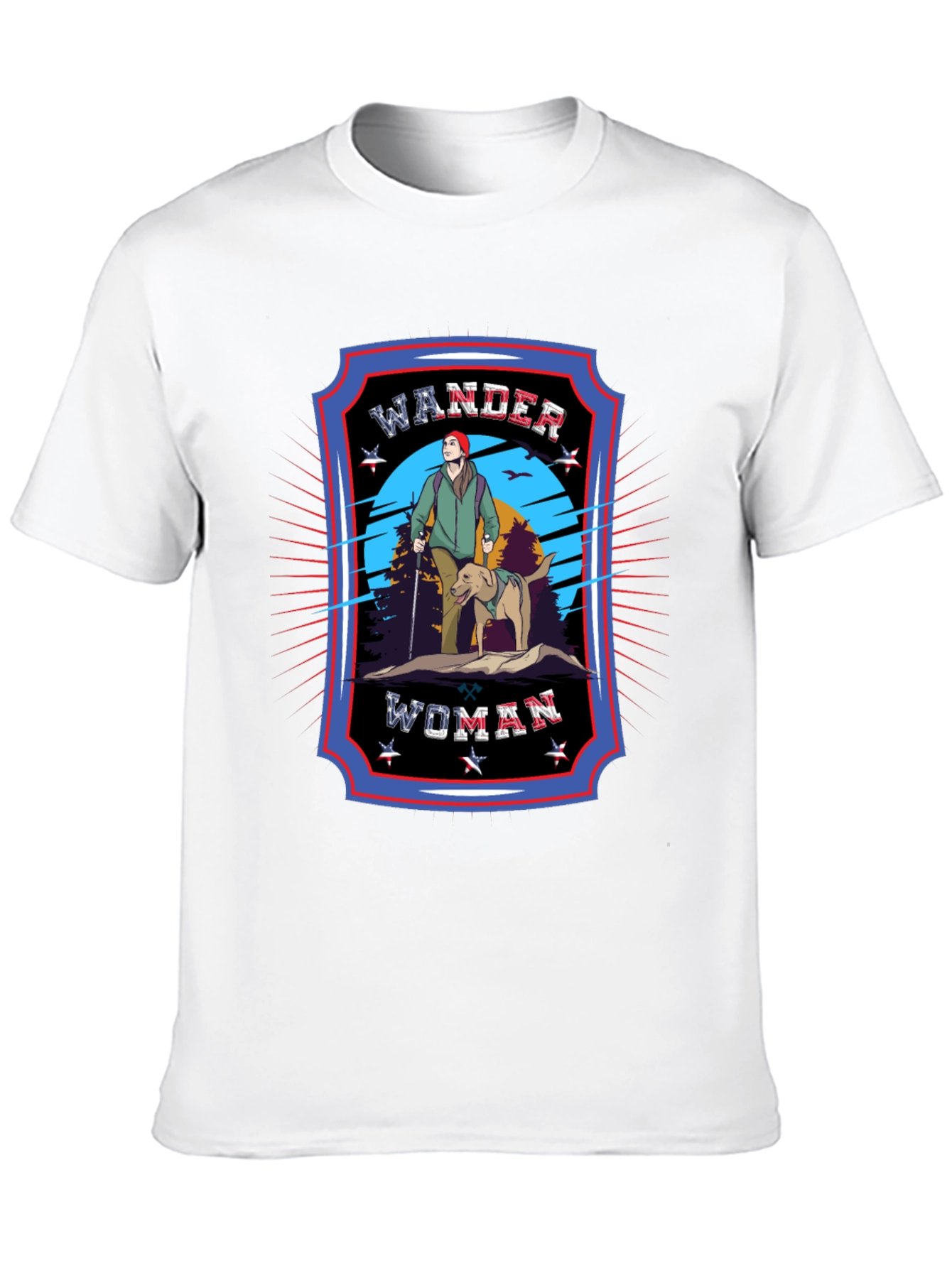 Black Wander Woman Graphic T-Shirt - Adventure Ready! view 10