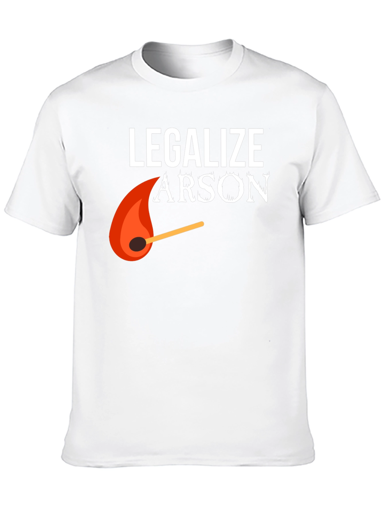 Black Legalize Arson Graphic Tee - Funny Fire Starter Shirt view 10