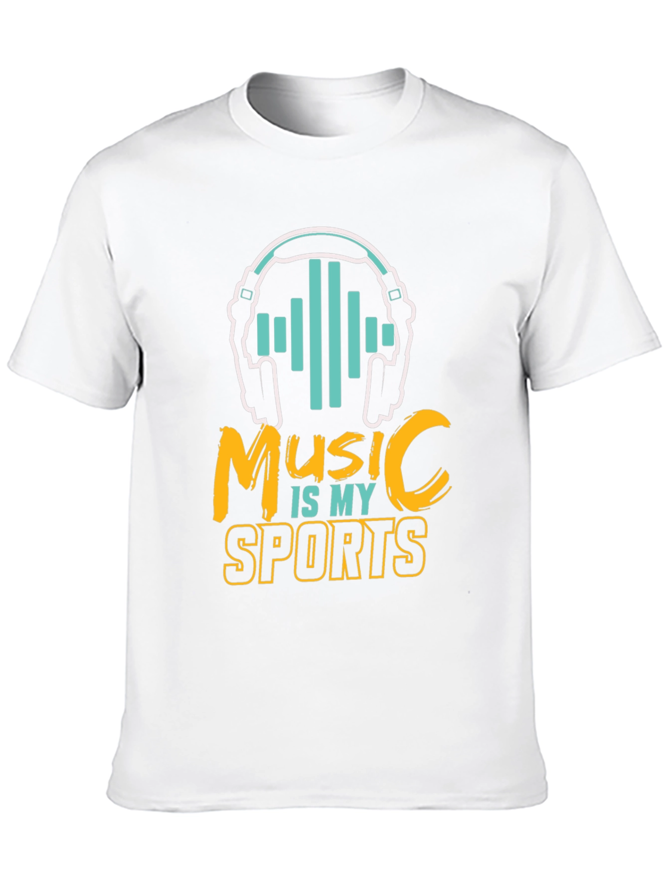 Black Music is My Sport Graphic Tee - Black Cotton T-Shirt view 10