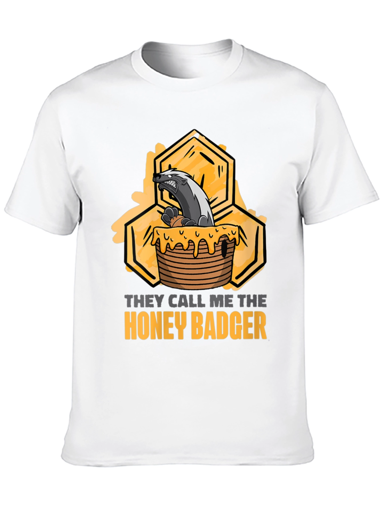 Black Honey Badger Graphic T-Shirt - Unisex view 10