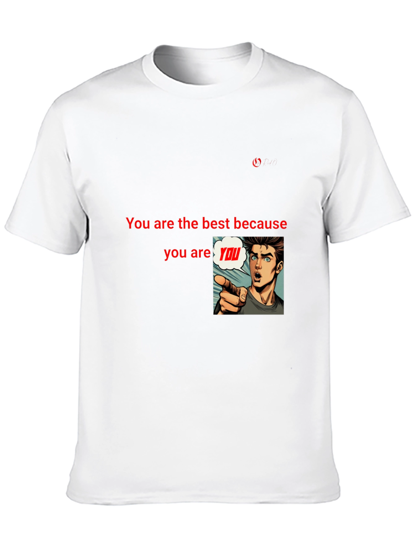 Black Unique Black T-Shirt: Be Yourself Design view 10