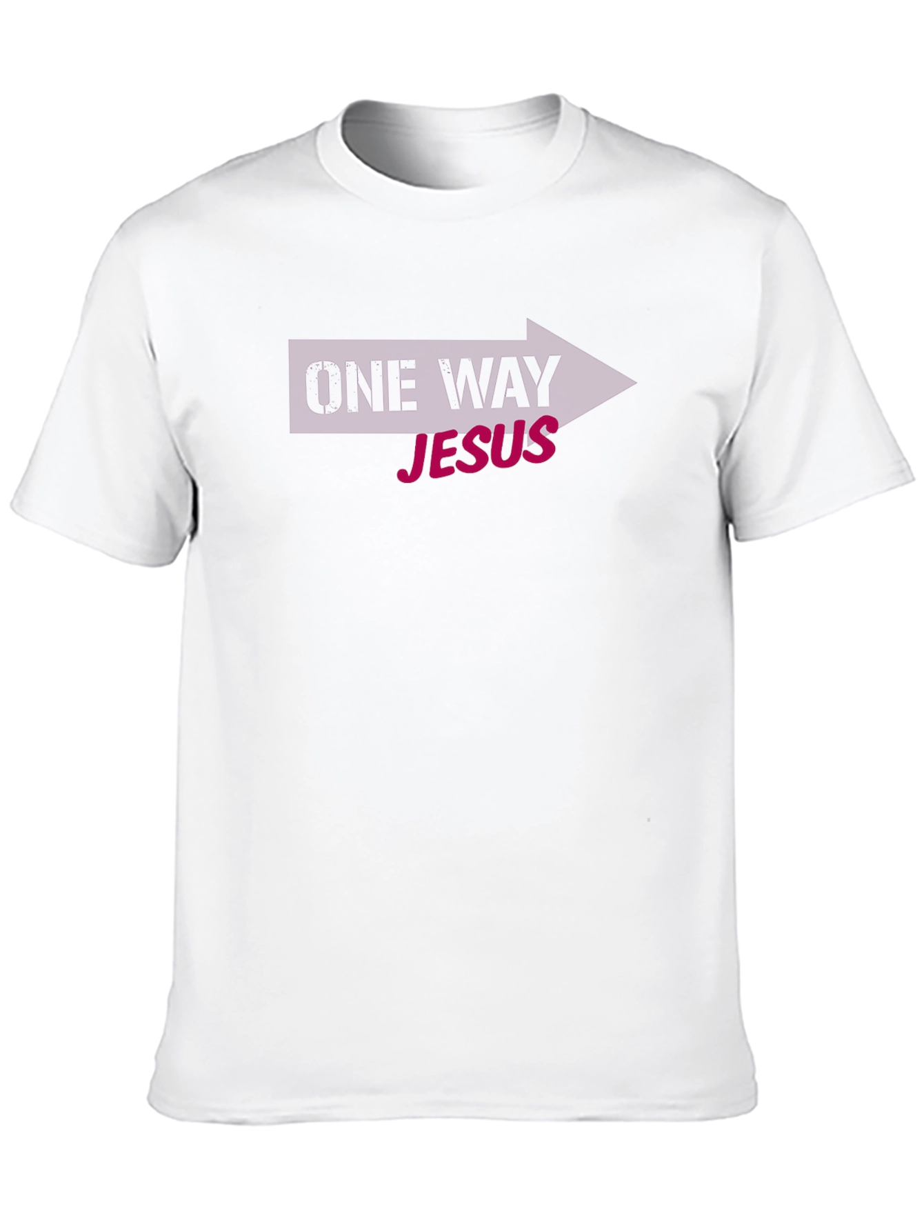 One Way Jesus Graphic Tee - Christian Apparel - 10