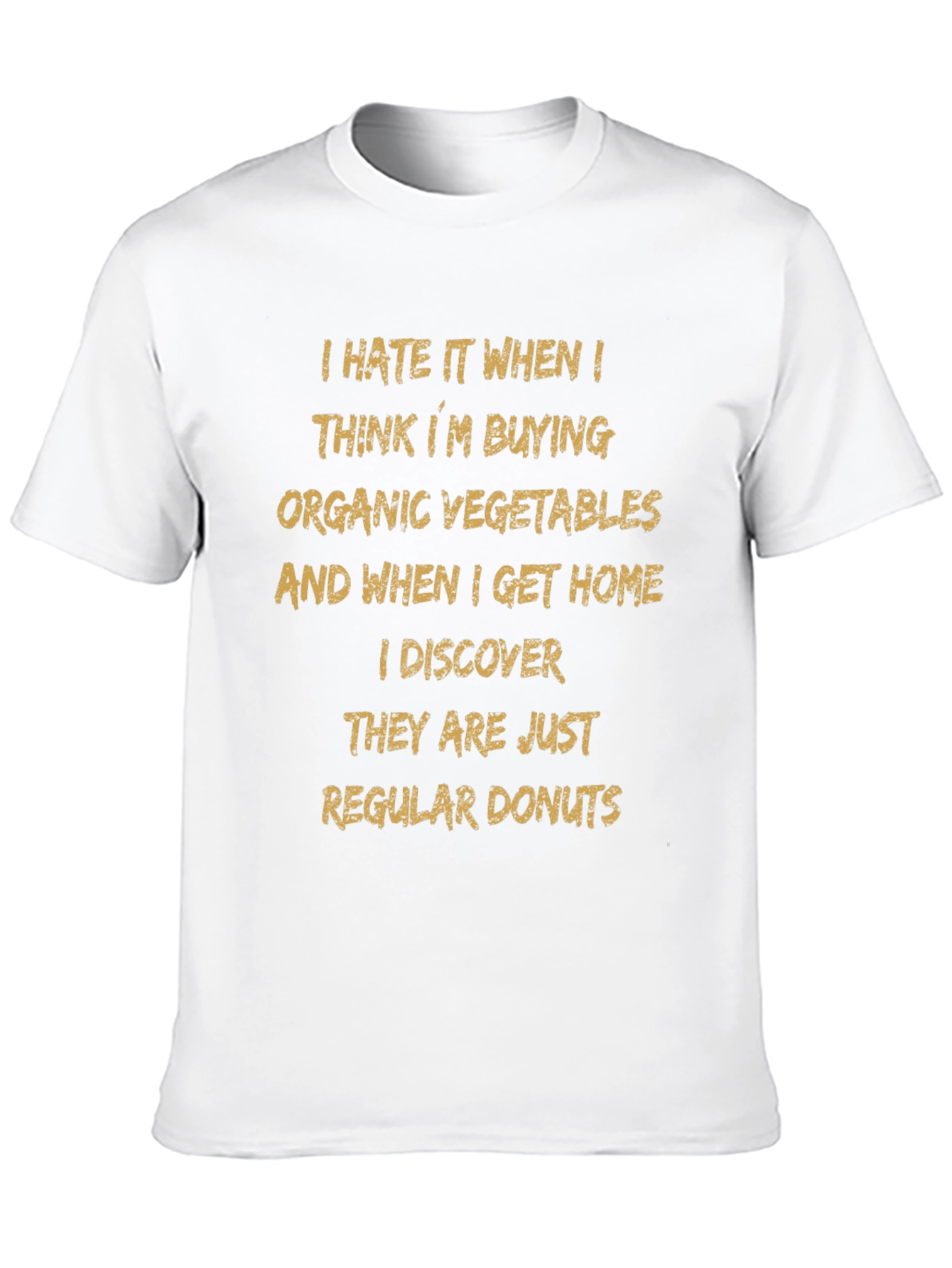 Black Funny Organic Vegetable Donuts T-Shirt view 10