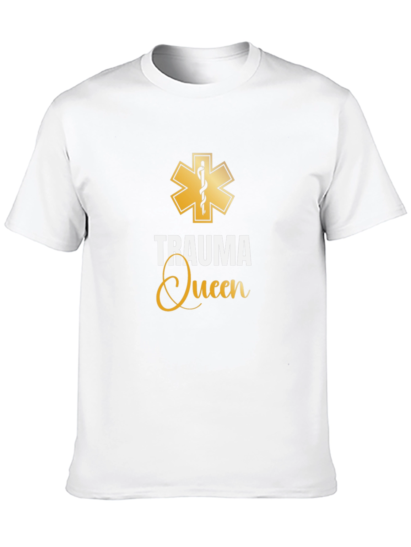 Black Trauma Queen Graphic T-Shirt - EMT Medical Tee view 10